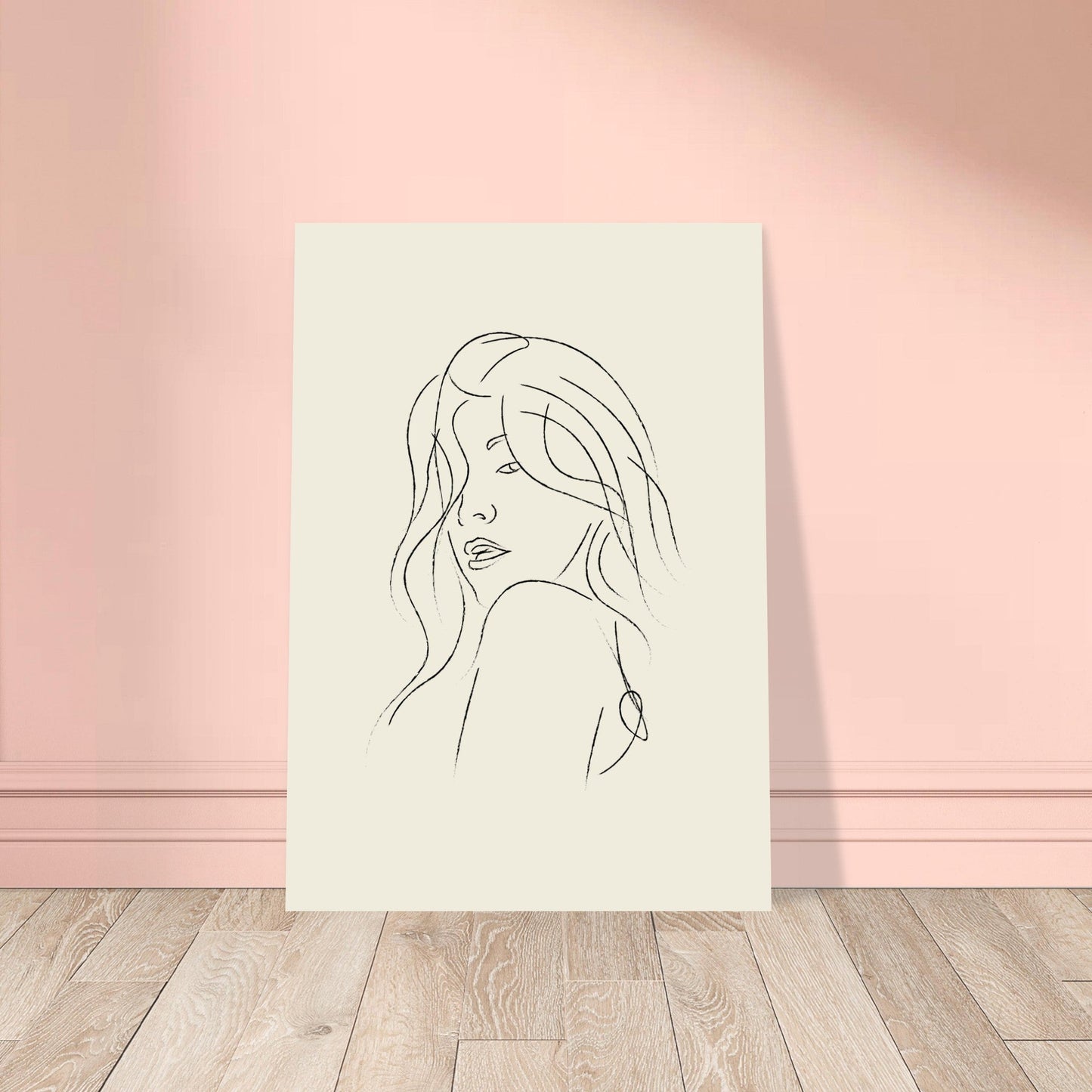 Line Art 'The Pose' - Premium Matte Paper Poster