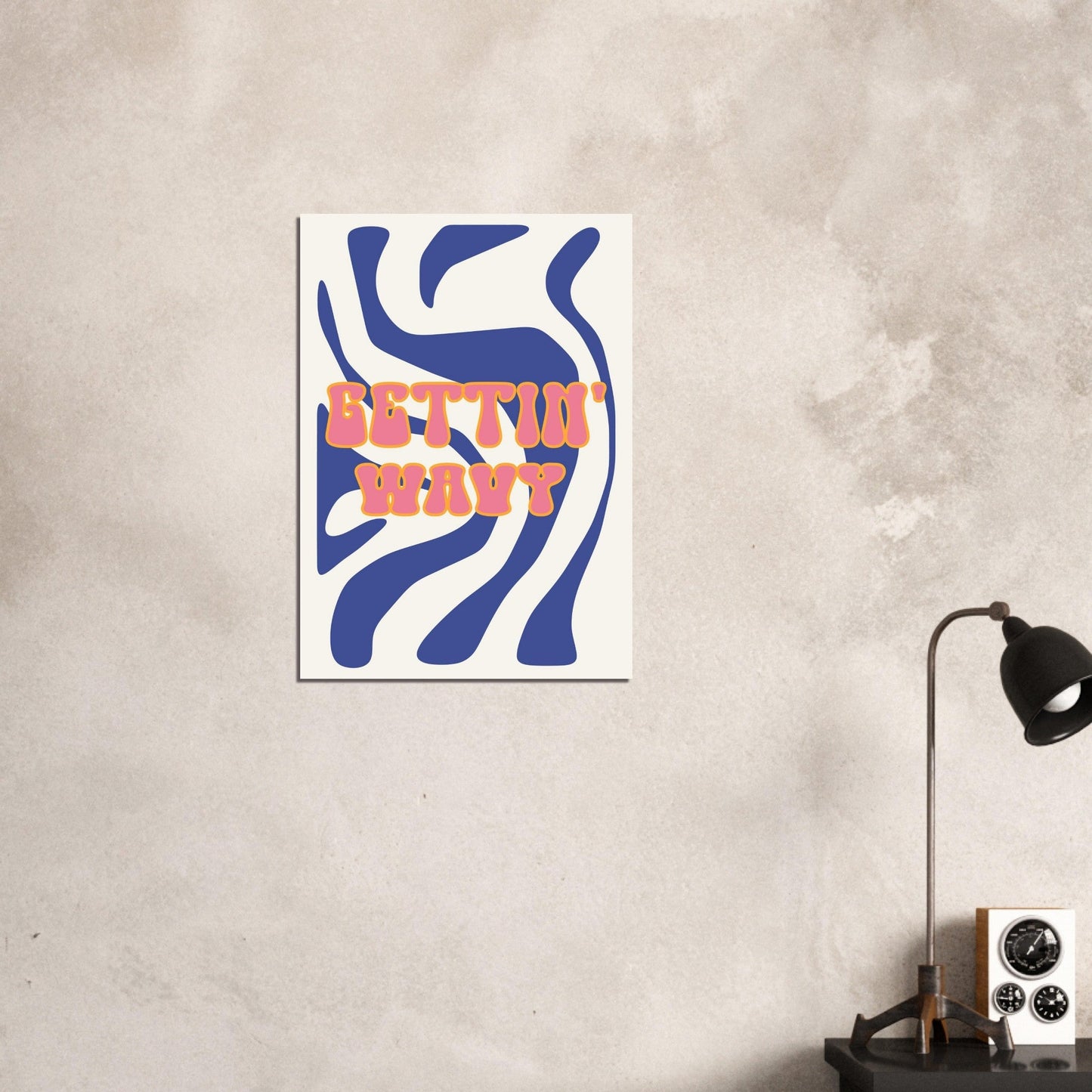 Groovy 'Gettin' Wavy' - Premium Matte Paper Poster