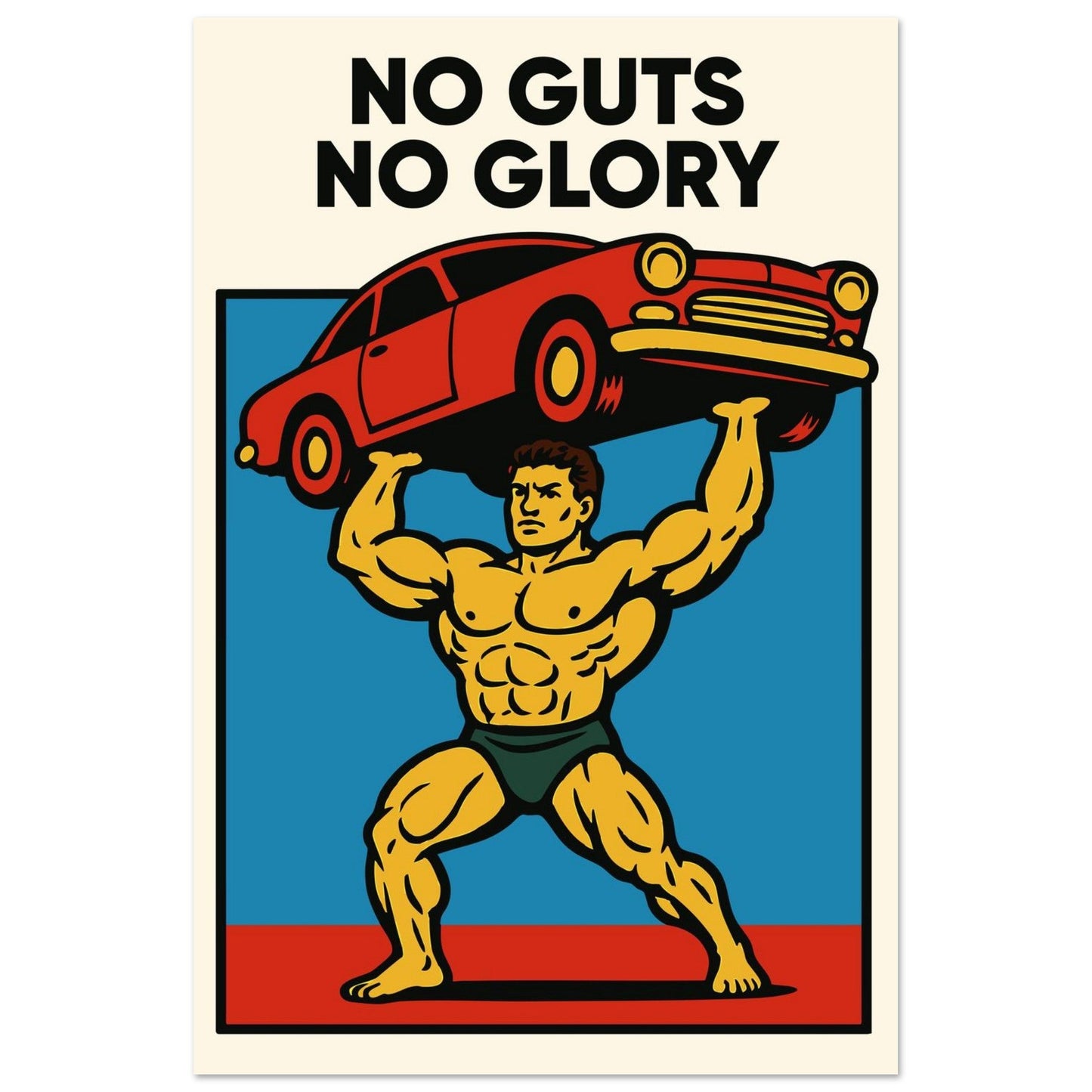 NO GUTS NO GLORY - Premium Matte Paper Poster