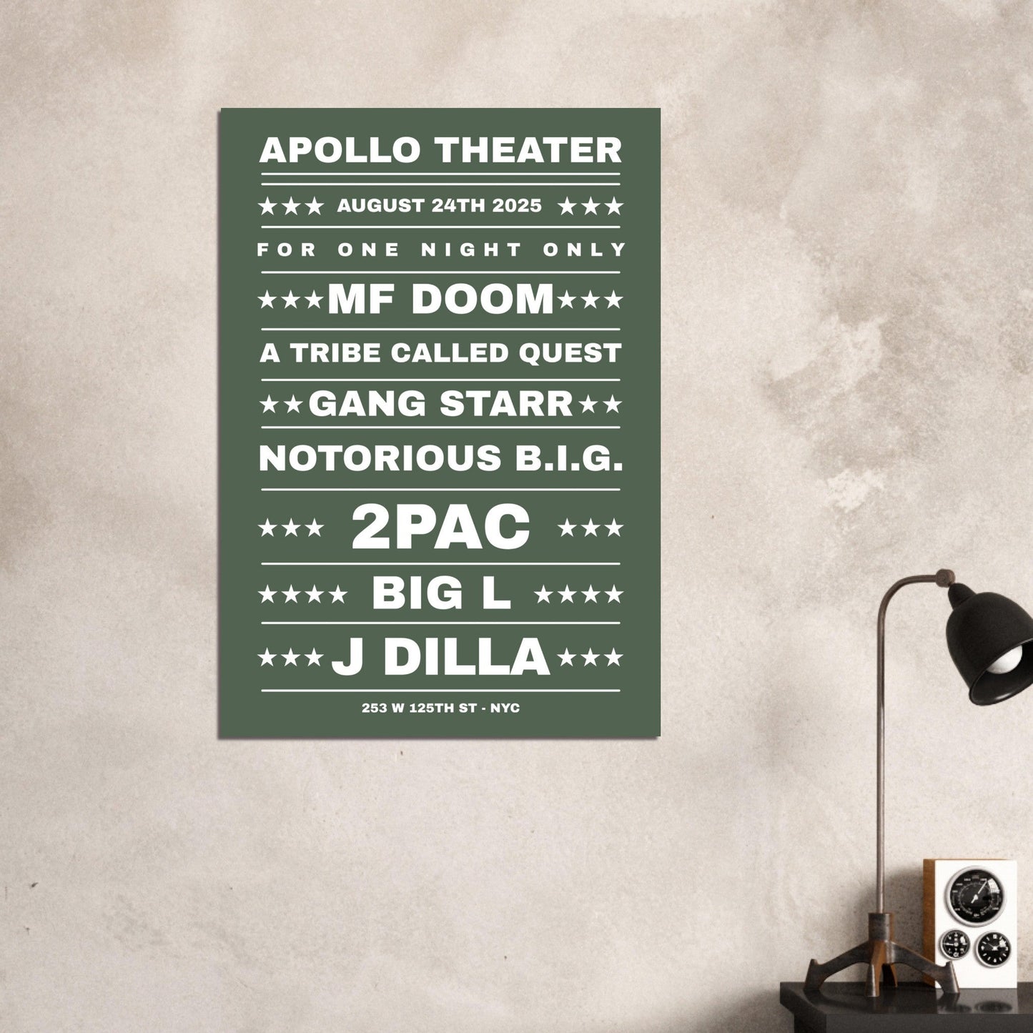 Sign 'Dream Hip Hop Gig' - Premium Matte Paper Poster