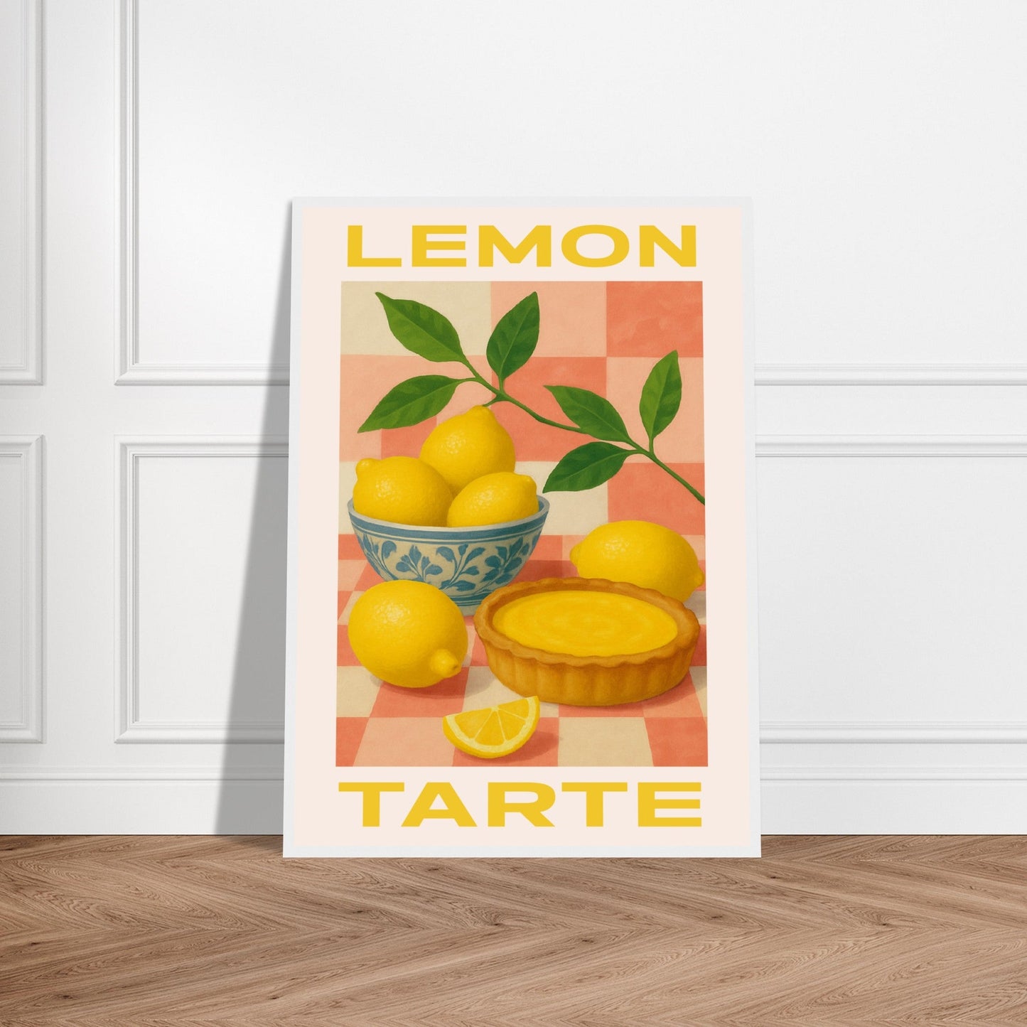 Fruity 'Lemon Tarte'  - Premium Matte Paper Wooden Framed Poster