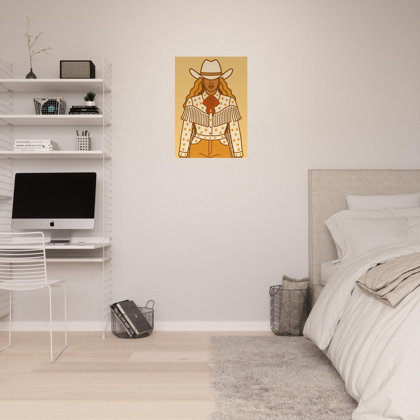 Cowboy 'B' - Premium Matte Paper Poster