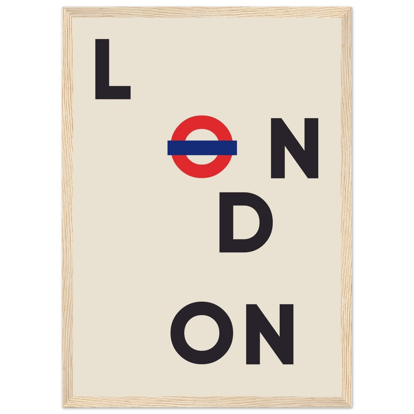 Cities/ Places 'London' - Premium Matte Paper Wooden Framed Poster