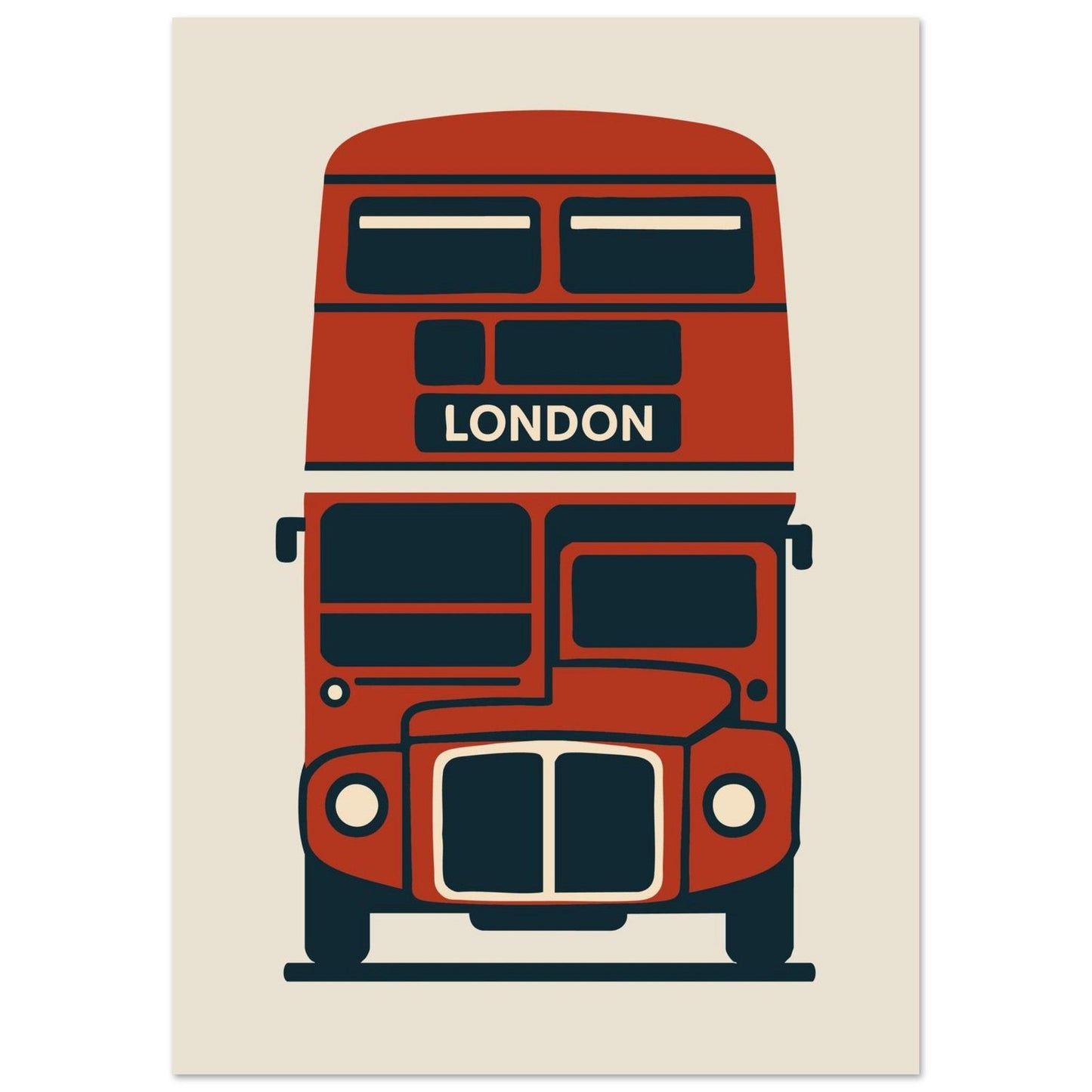 Cities/ Places 'Bus' - Premium Matte Paper Poster