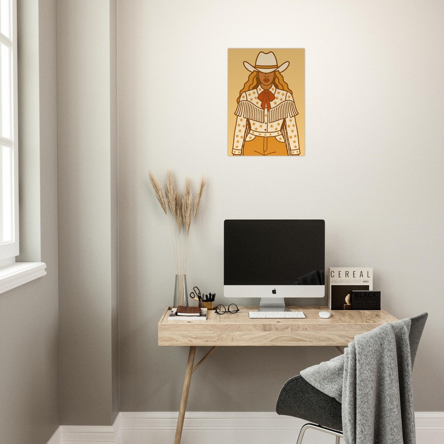 Cowboy 'B' - Premium Matte Paper Poster