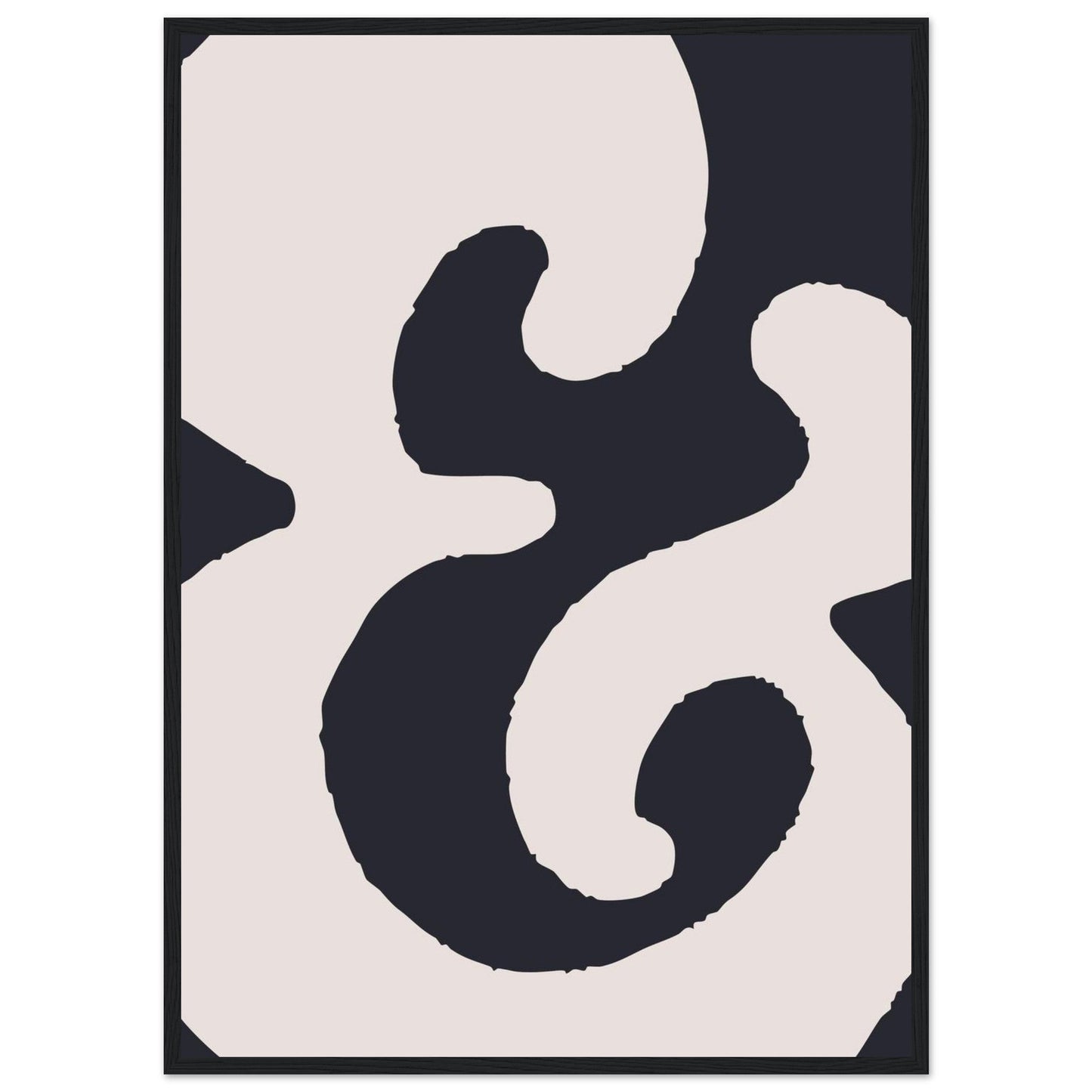 Sign '&' - Premium Matte Paper Wooden Framed Poster
