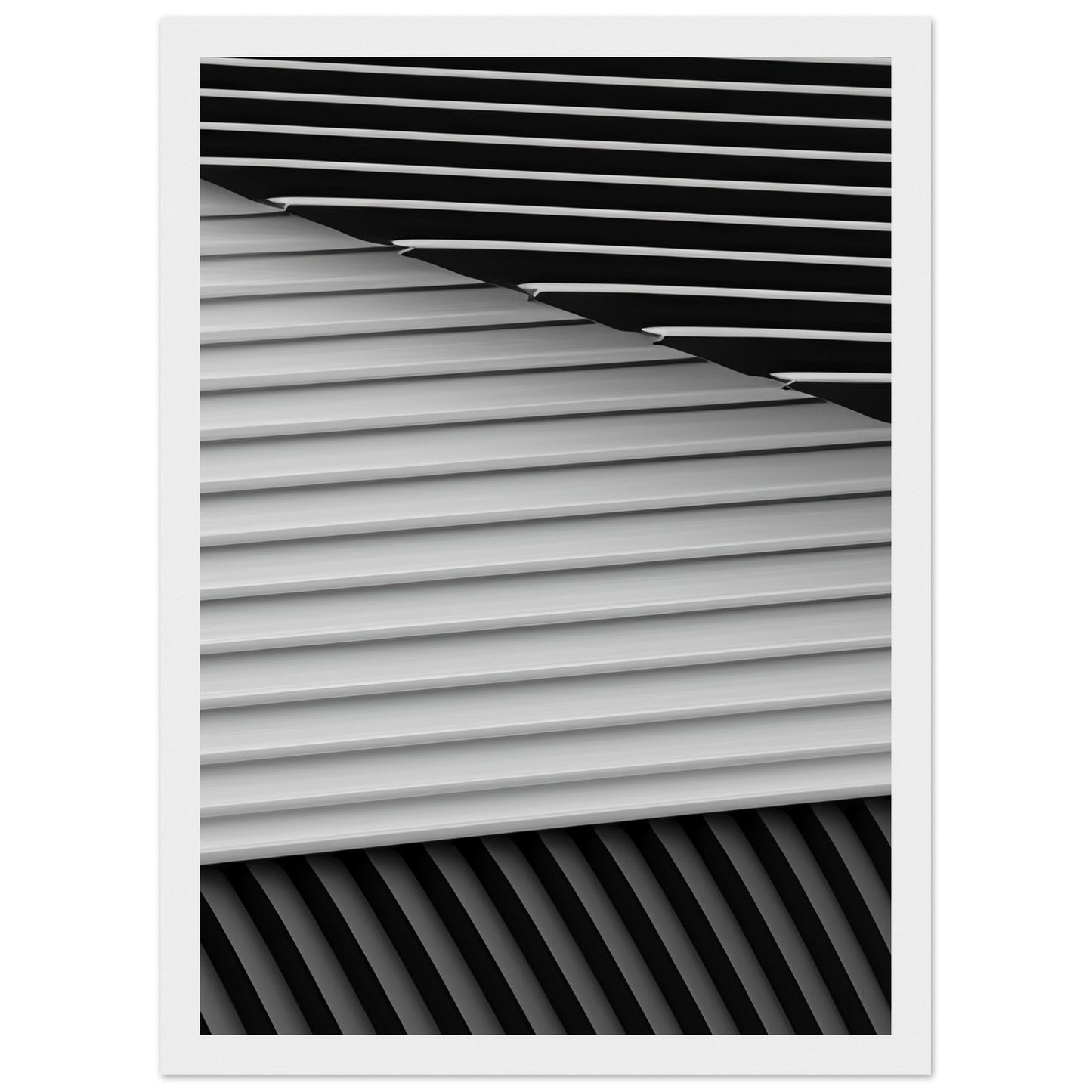 Smart 'Black & White'  - Premium Matte Paper Wooden Framed Poster