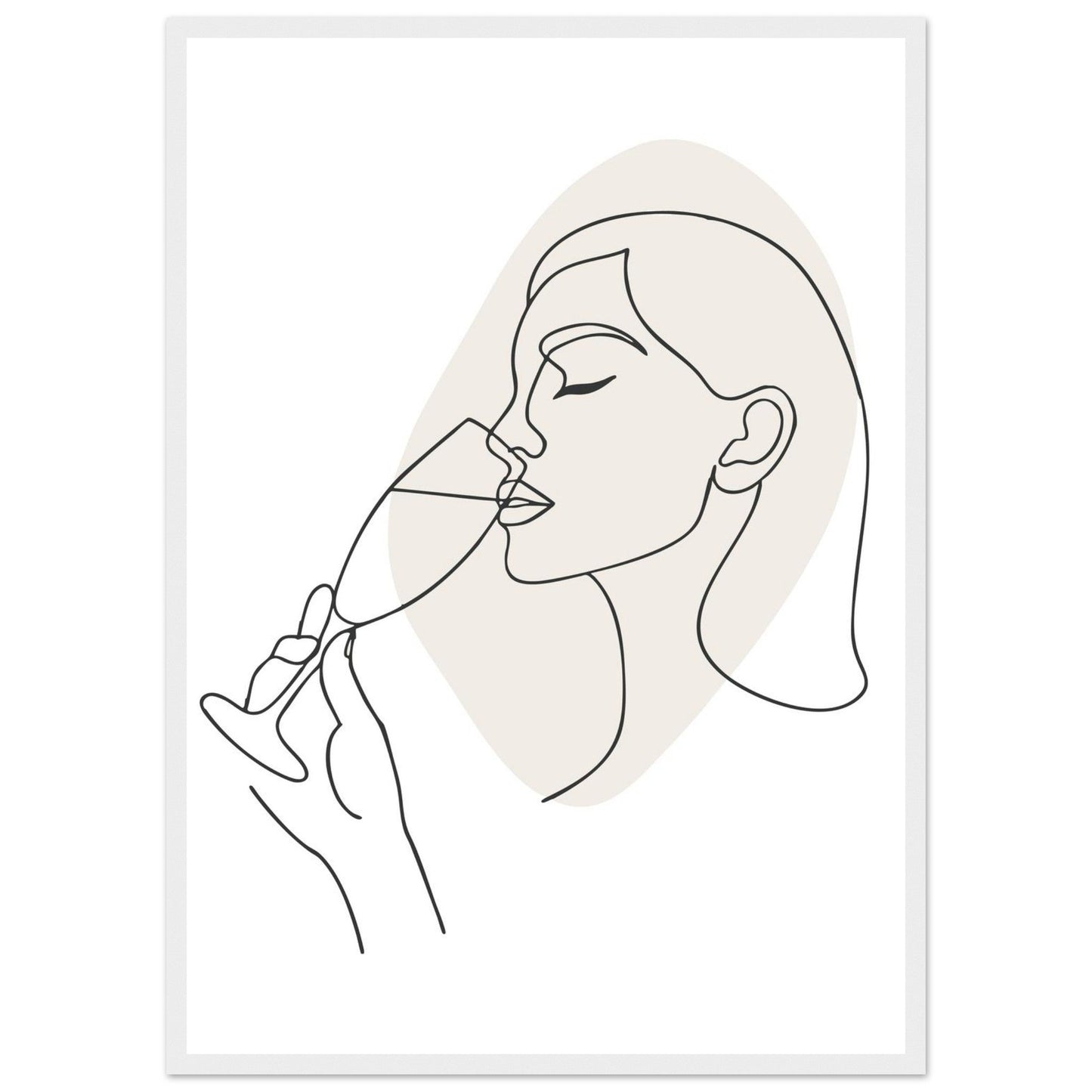 Prosecco - Premium Matte Paper Wooden Framed Poster