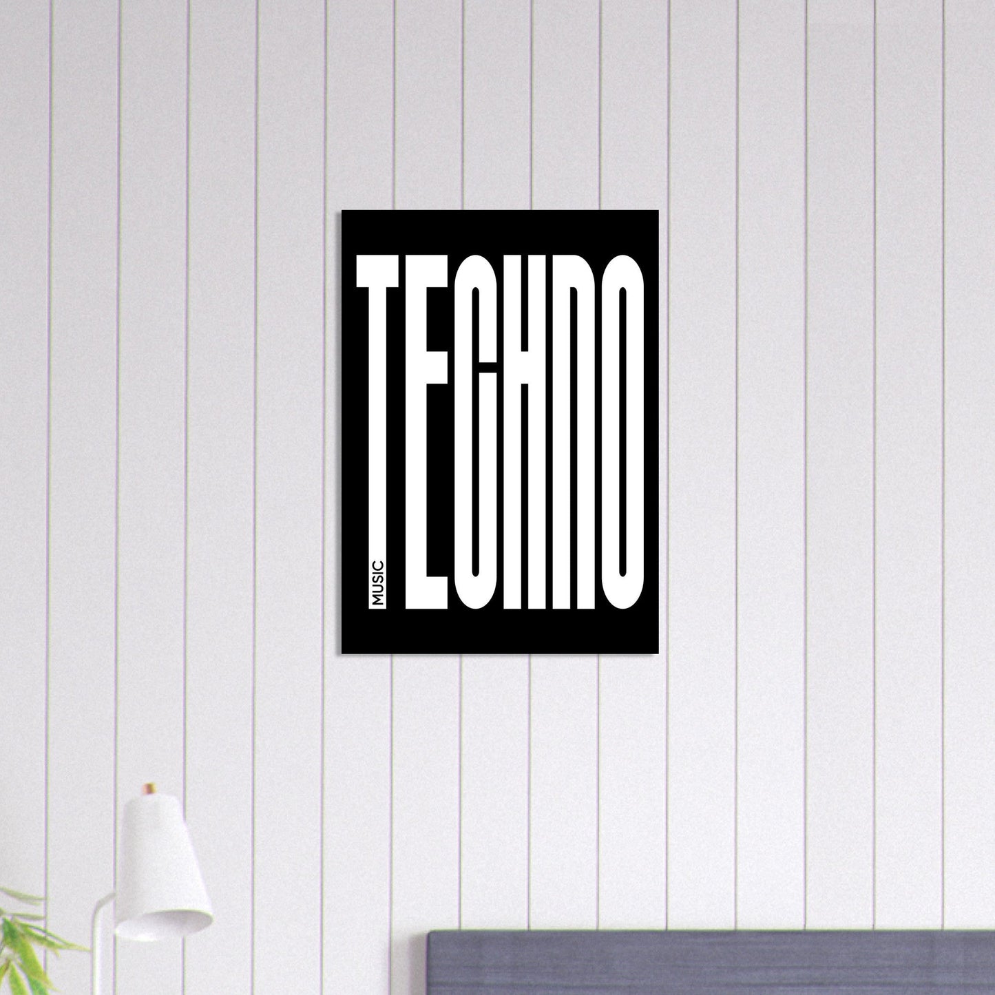Music TECHNO - Premium Matte Paper Poster
