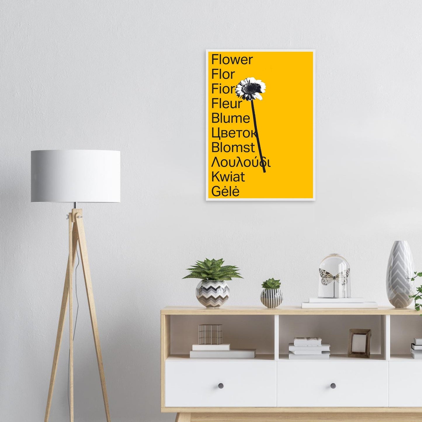 Ed Dickinson 'Flower' II - Premium Matte Paper Wooden Framed Poster