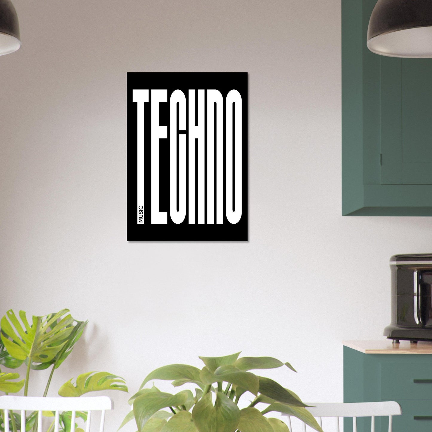 Music TECHNO - Premium Matte Paper Poster