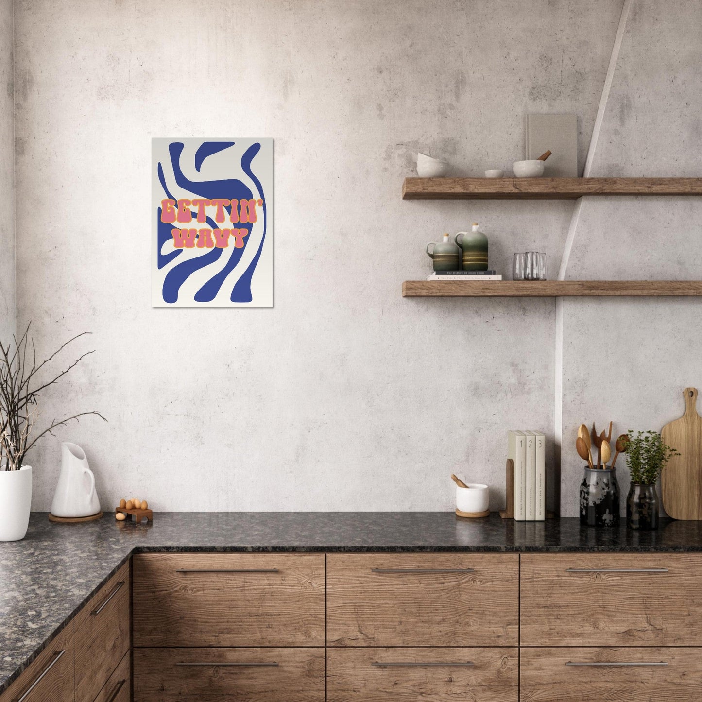 Groovy 'Gettin' Wavy' - Premium Matte Paper Poster
