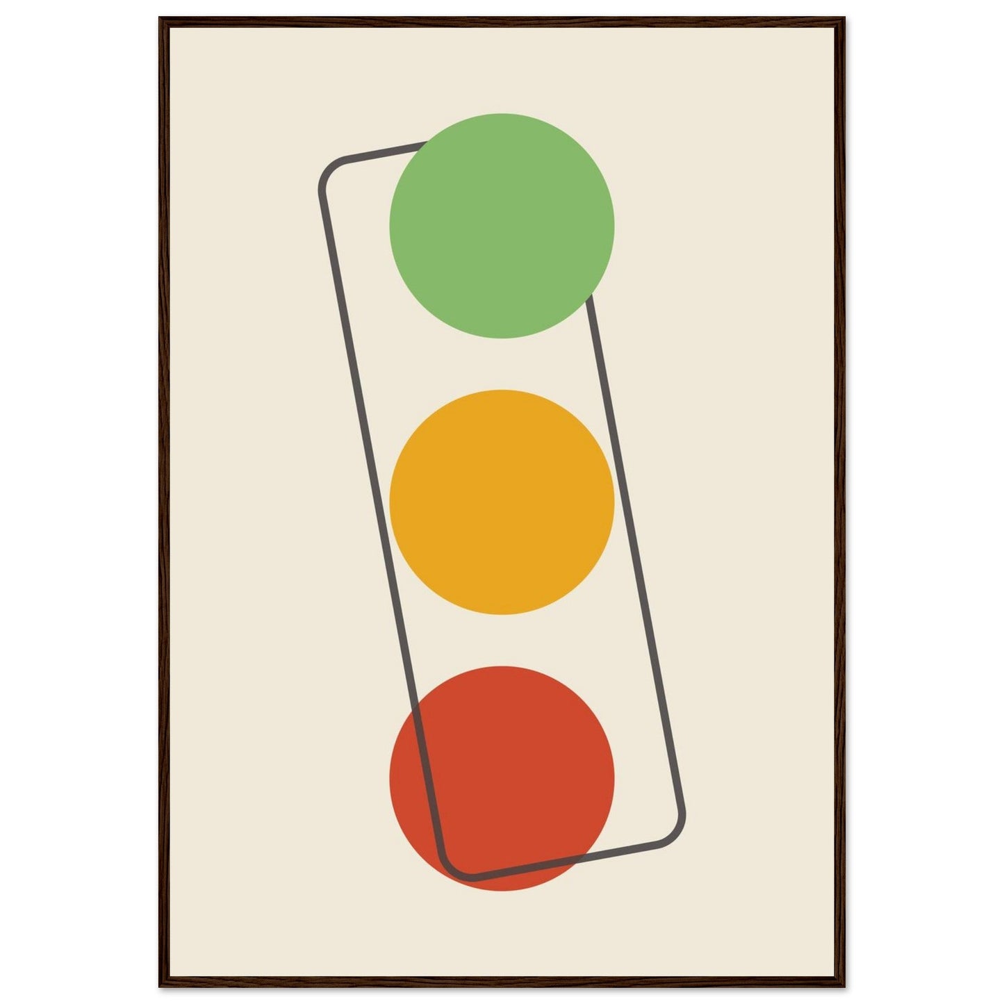 Sign 'The Lights' - Premium Matte Paper Wooden Framed Poster