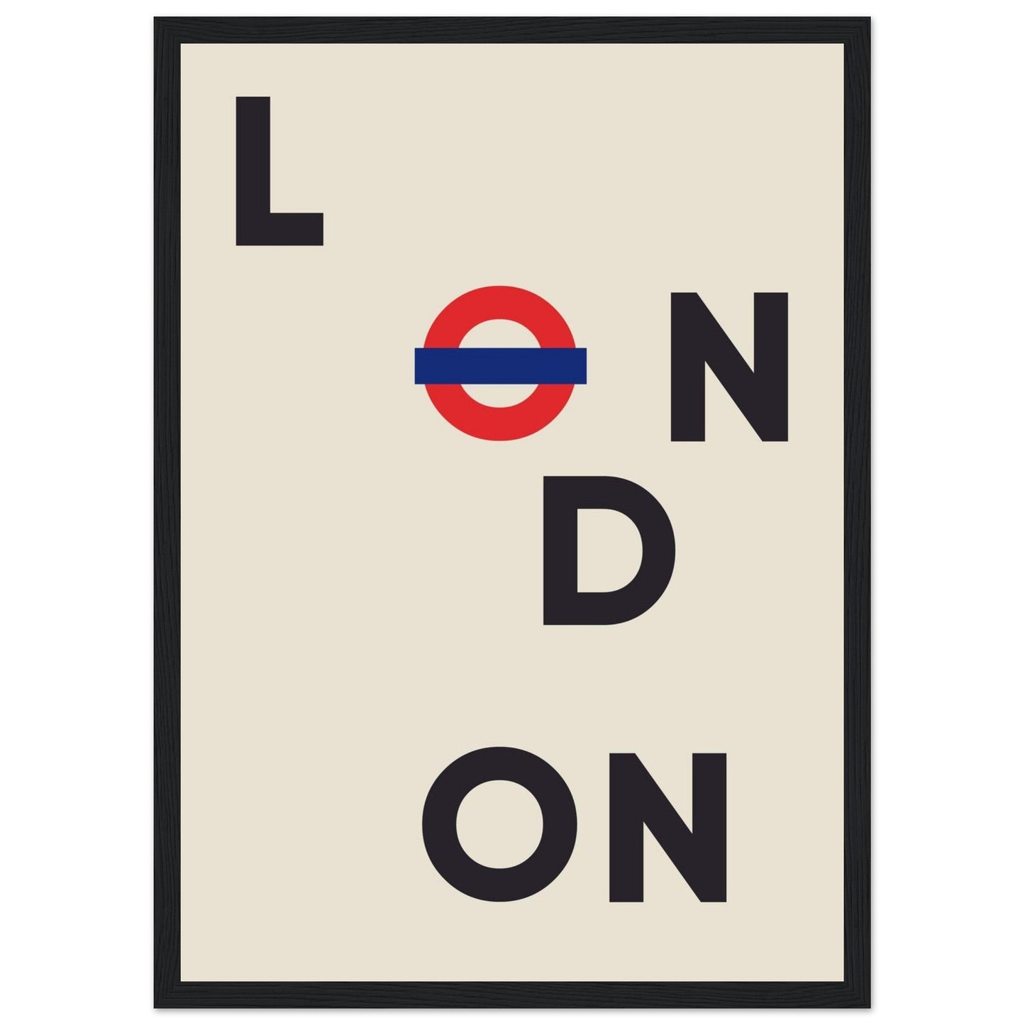 Cities/ Places 'London' - Premium Matte Paper Wooden Framed Poster