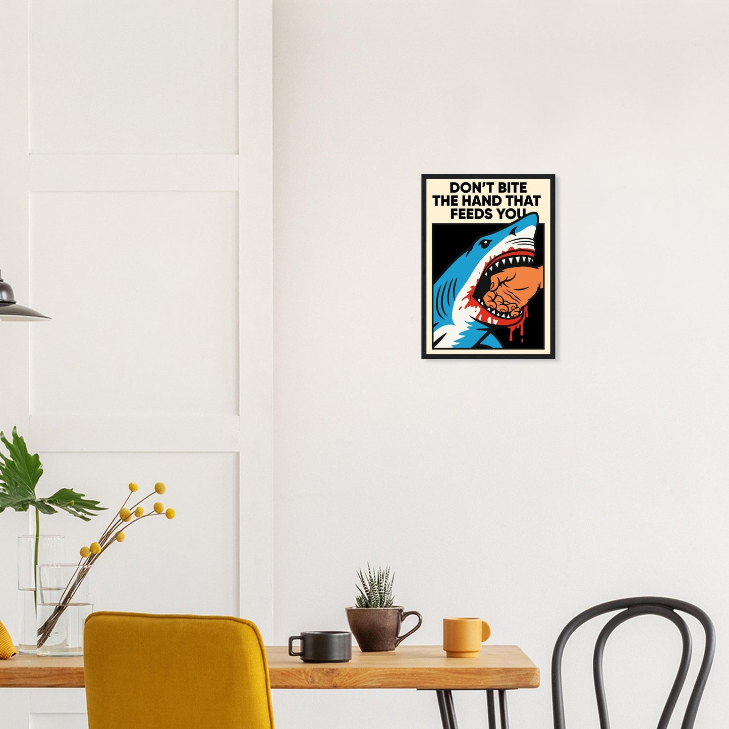 FEEDING TIME - Premium Matte Paper Wooden Framed Poster