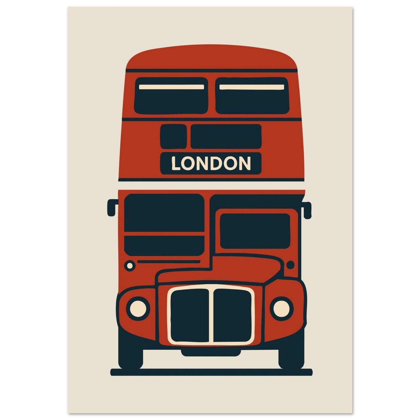 Cities/ Places 'Bus' - Premium Matte Paper Poster
