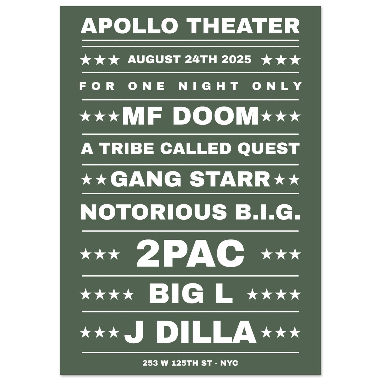 Sign 'Dream Hip Hop Gig' - Premium Matte Paper Poster