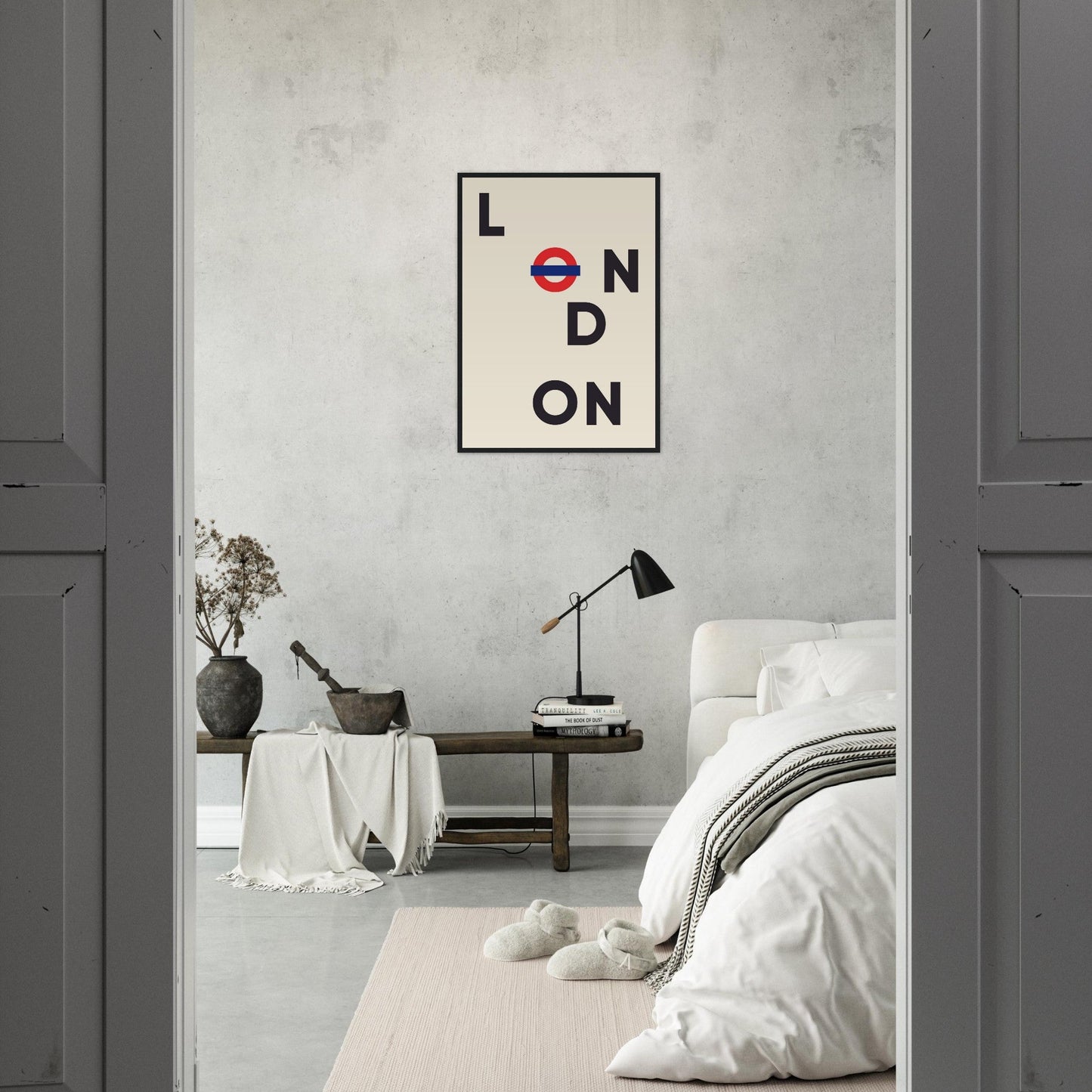 Cities/ Places 'London' - Premium Matte Paper Wooden Framed Poster