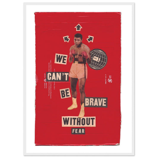 Ed Dickinson 'Brave Without Fear' - Premium Matte Paper Wooden Framed Poster