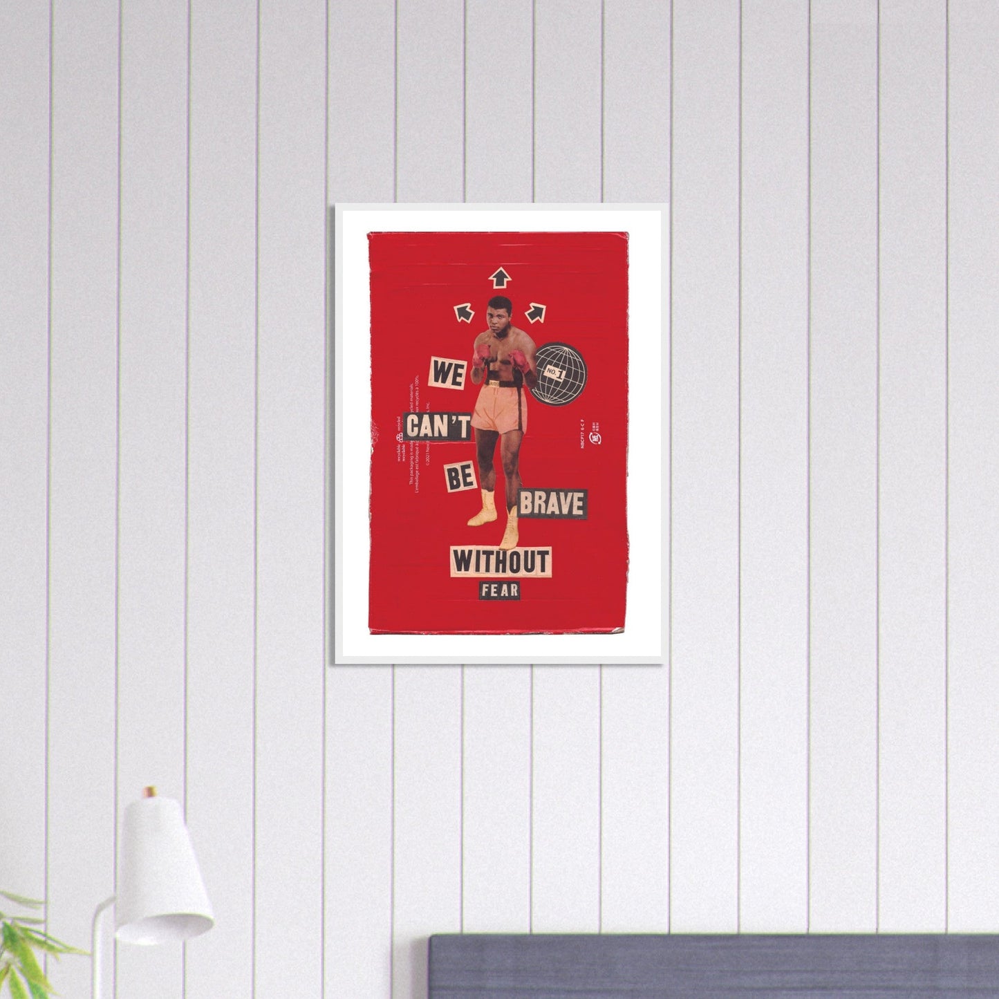 Ed Dickinson 'Brave Without Fear' - Premium Matte Paper Wooden Framed Poster