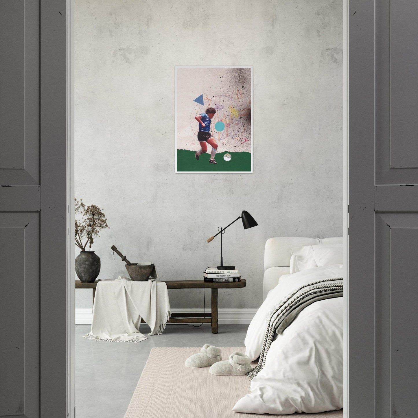 Ed Dickinson 'Football' - Premium Matte Paper Wooden Framed Poster