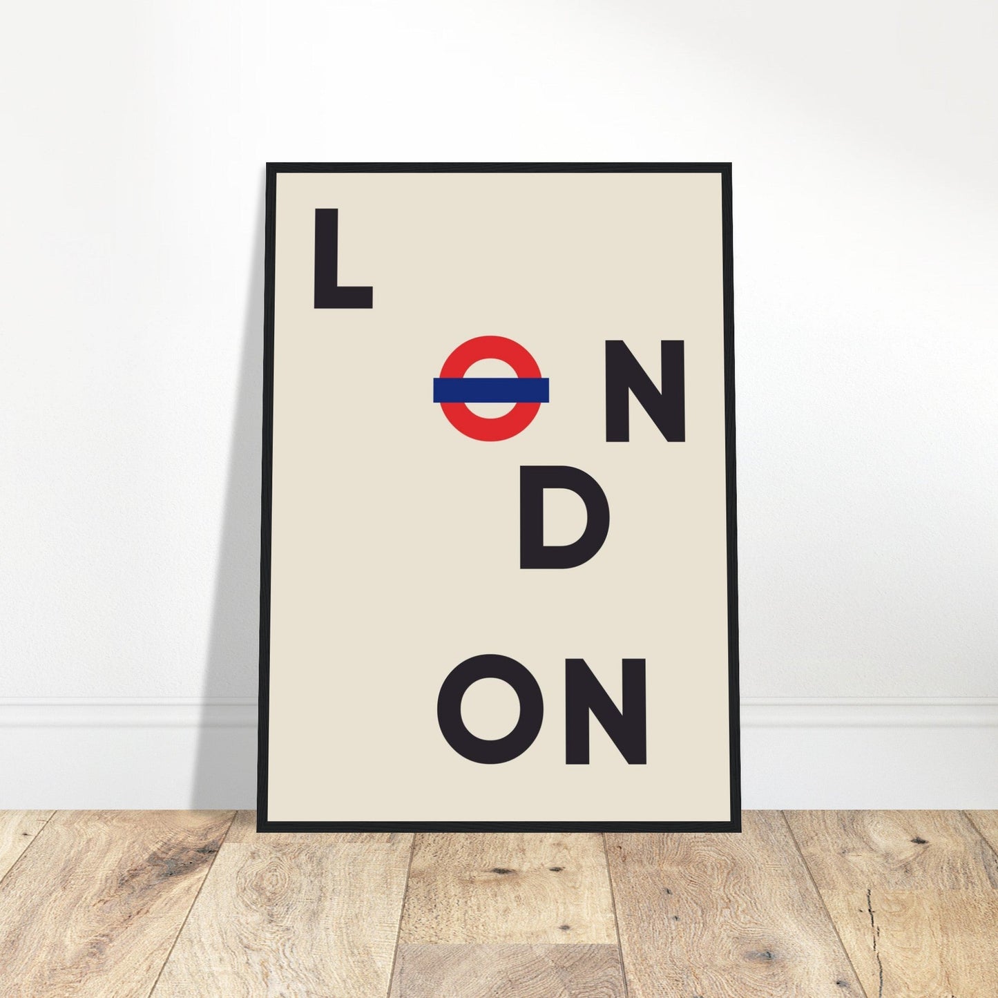 Cities/ Places 'London' - Premium Matte Paper Wooden Framed Poster