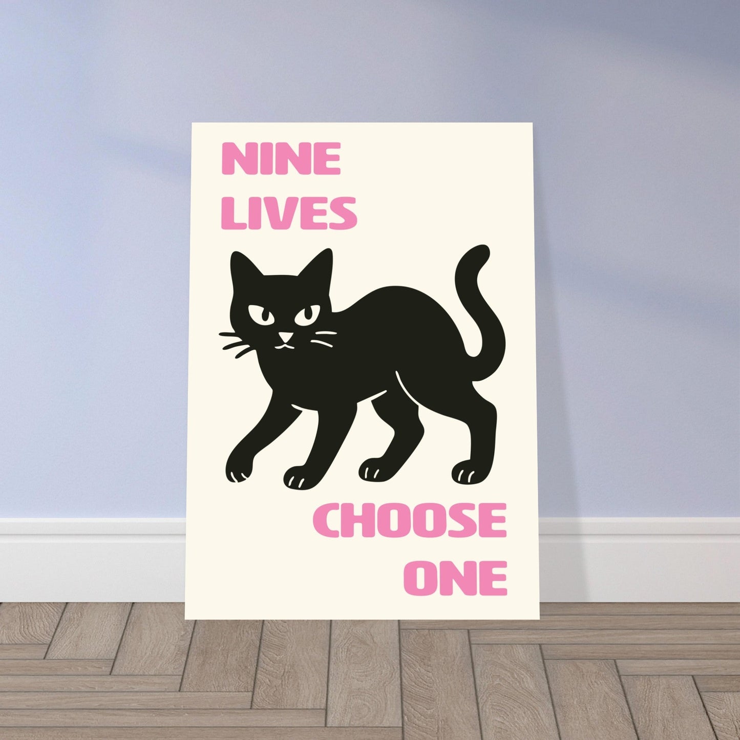 Animals 'Nine Lives' - Premium Matte Paper Poster
