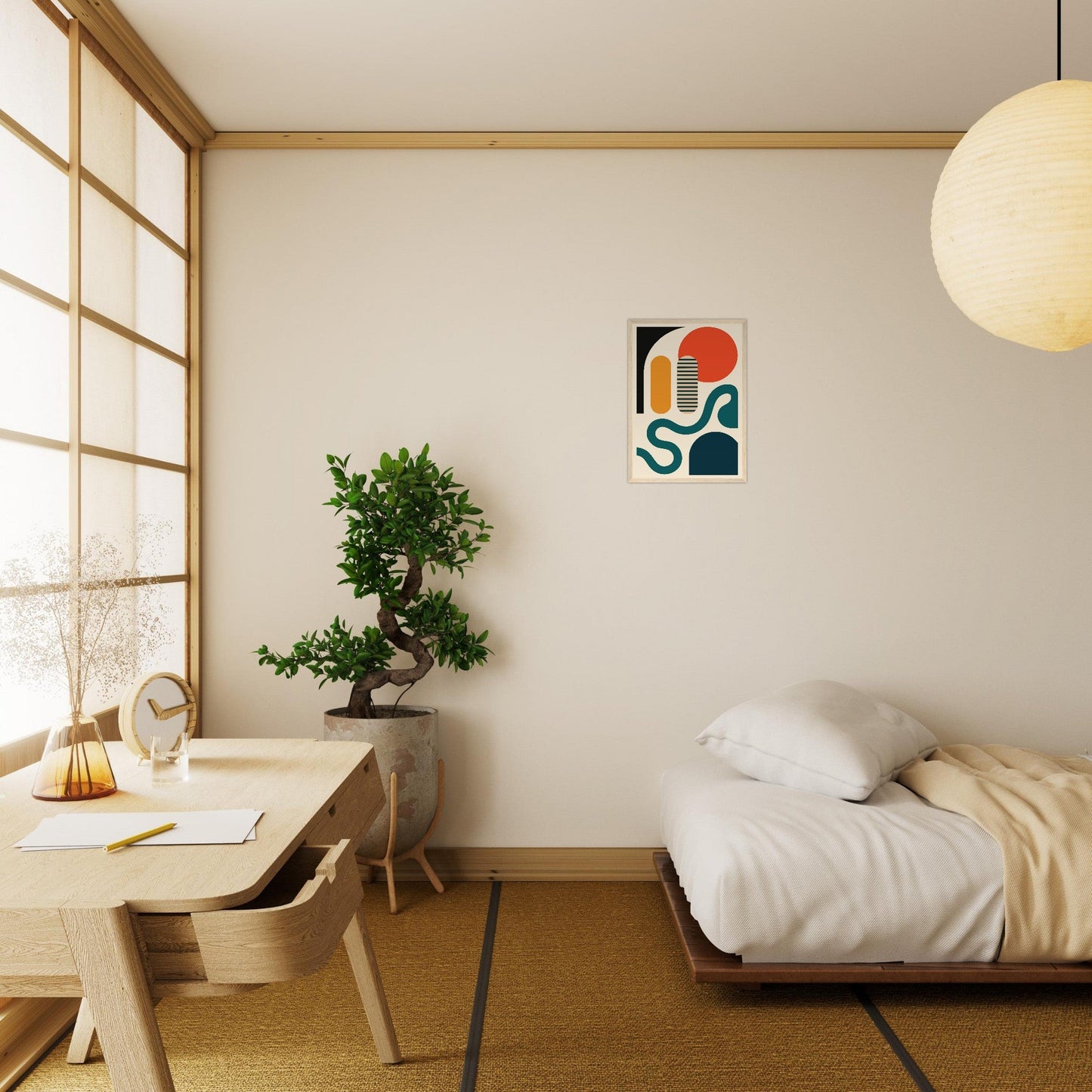 Abstract Bliss - Premium Matte Paper Wooden Framed Poster