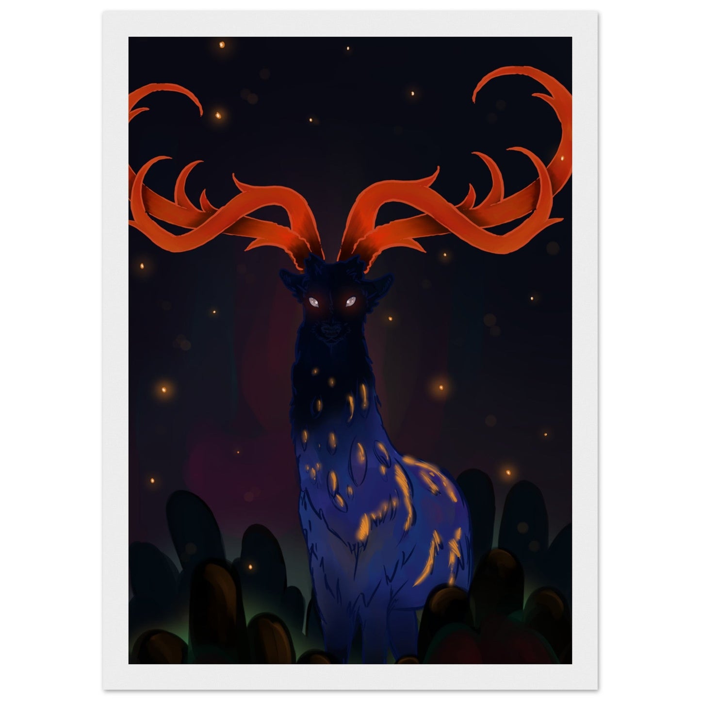 Animals 'Creature of the Forrest' - Premium Matte Paper Wooden Framed Poster