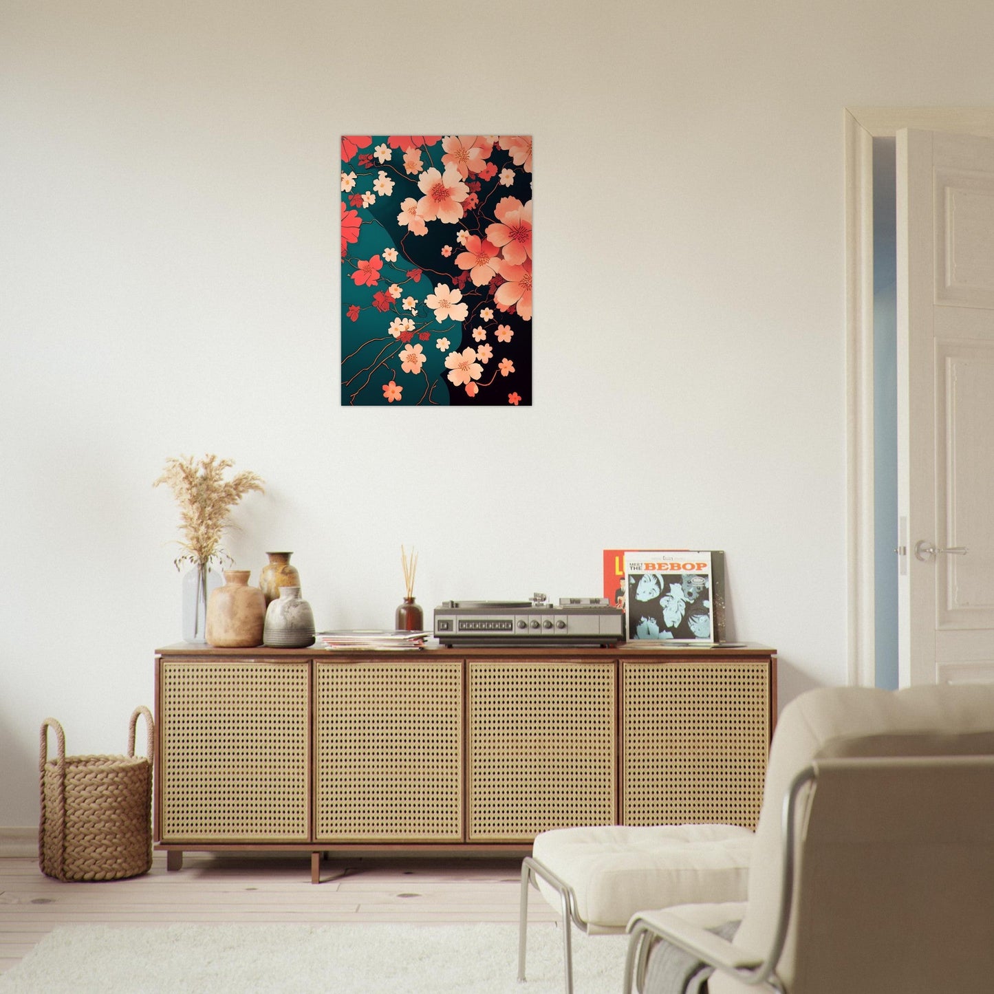 Flowers 'Japanese Garden' - Premium Matte Paper Poster