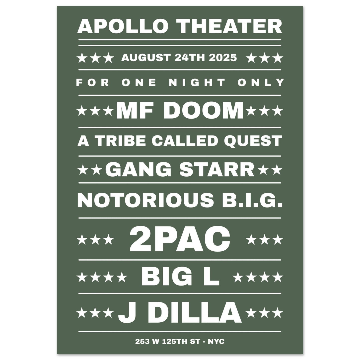 Sign 'Dream Hip Hop Gig' - Premium Matte Paper Poster