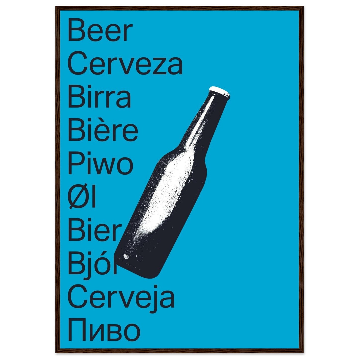 Ed Dickinson 'Beer' - Premium Matte Paper Wooden Framed Poster