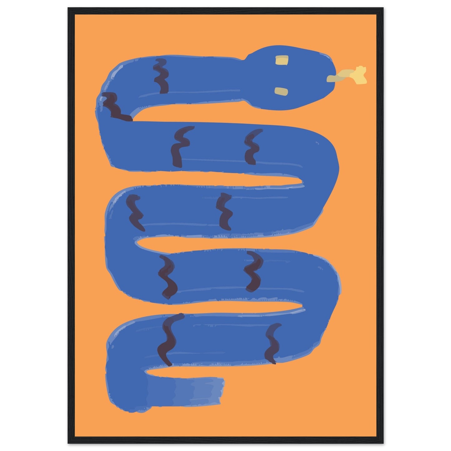 Animals 'I'm a Snake' - Premium Matte Paper Wooden Framed Poster