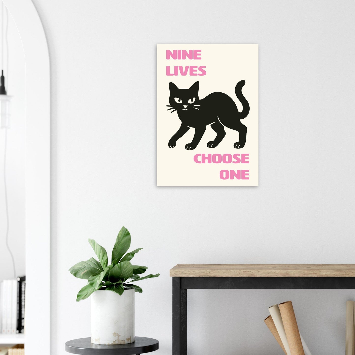 Animals 'Nine Lives' - Premium Matte Paper Poster
