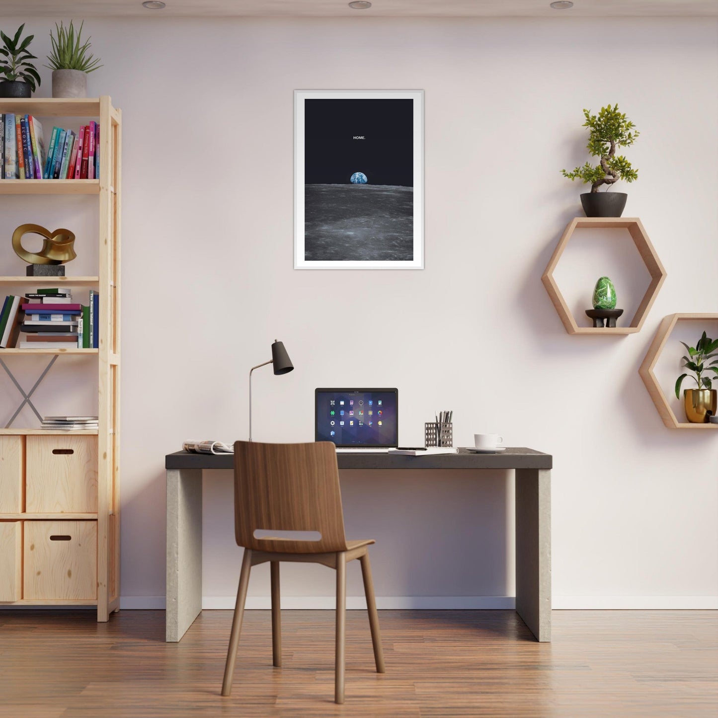 Ed Dickinson 'HOME' - Premium Matte Paper Wooden Framed Poster