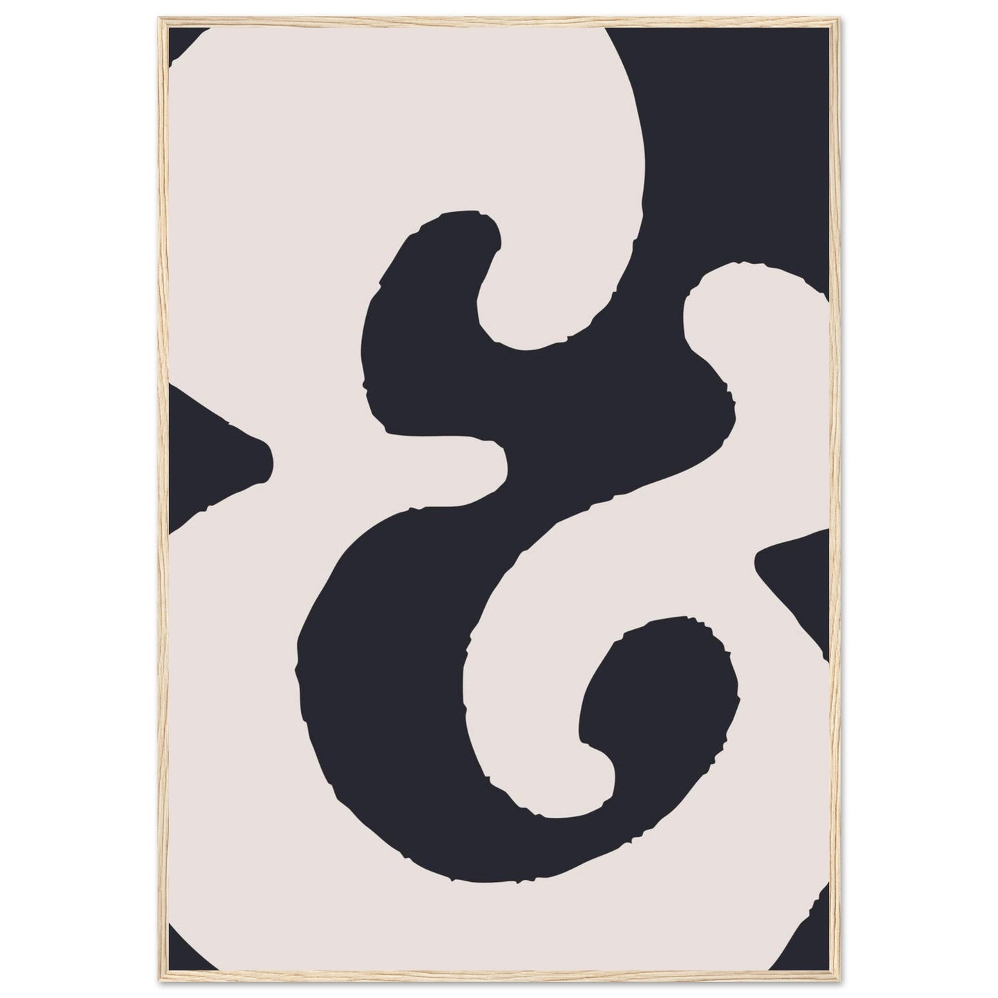 Sign '&' - Premium Matte Paper Wooden Framed Poster