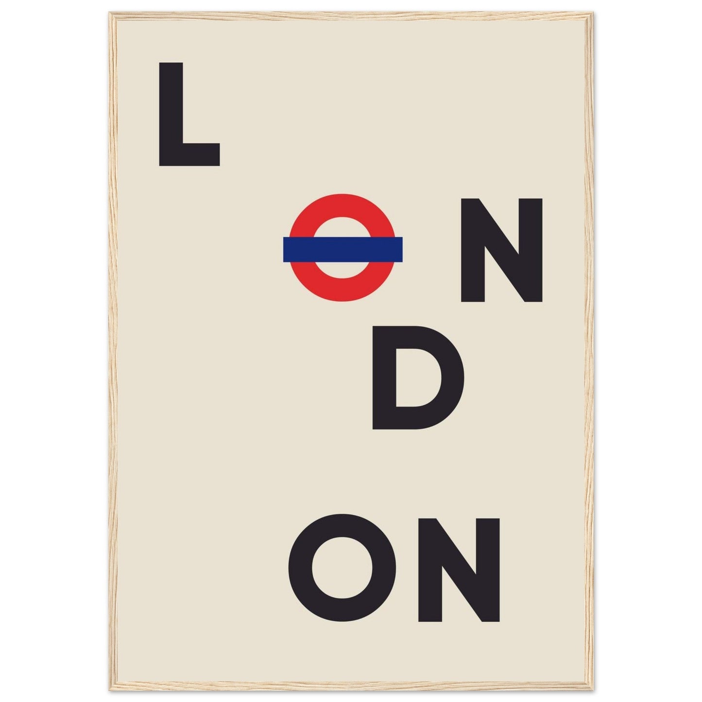 Cities/ Places 'London' - Premium Matte Paper Wooden Framed Poster