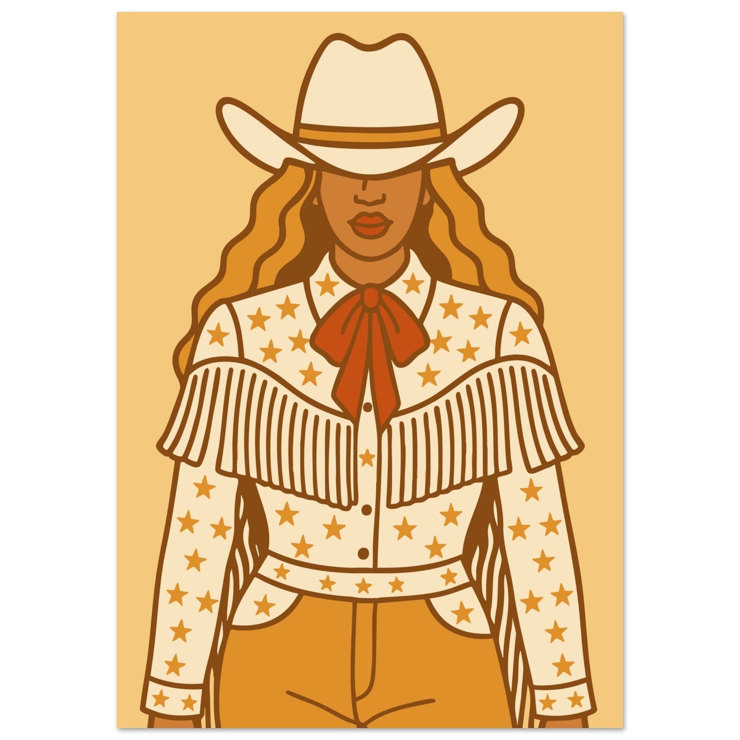 Cowboy 'B' - Premium Matte Paper Poster