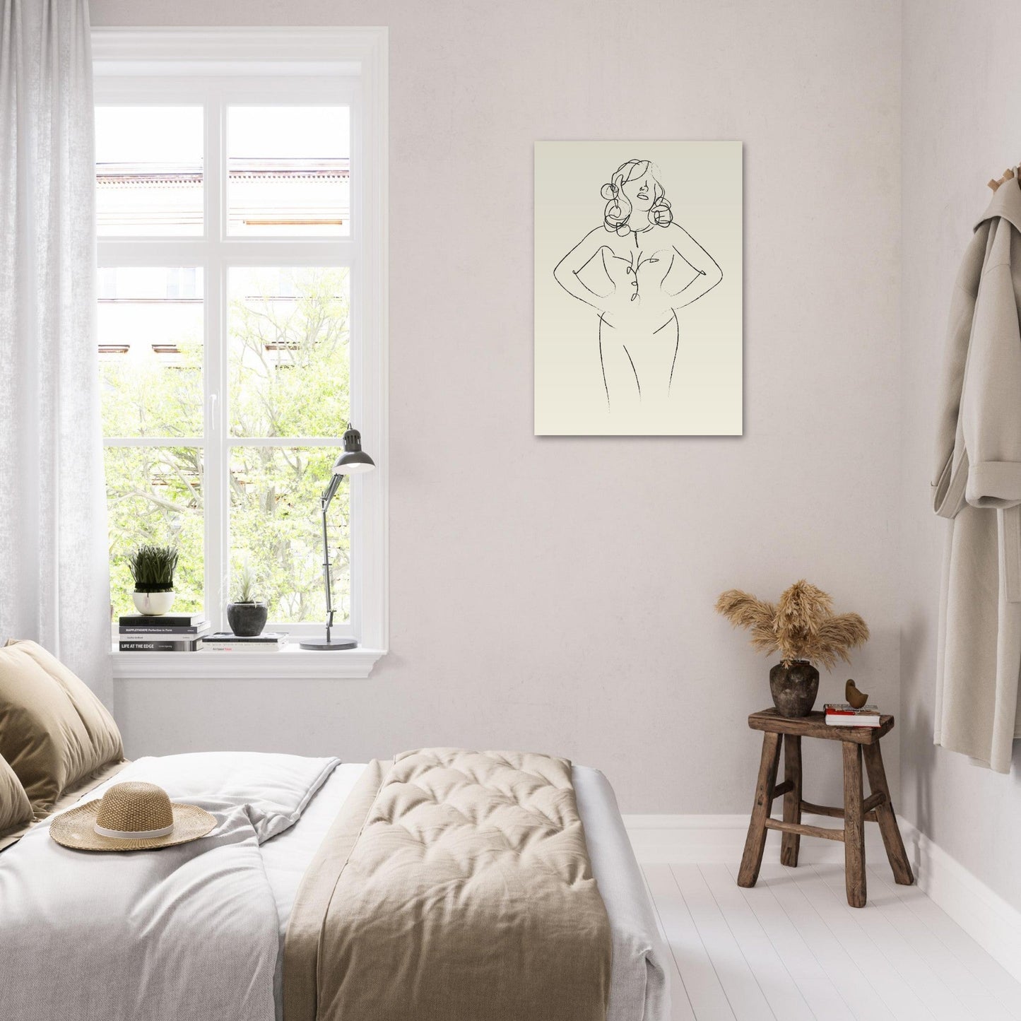 Line Art 'Sabrina' - Premium Matte Paper Poster