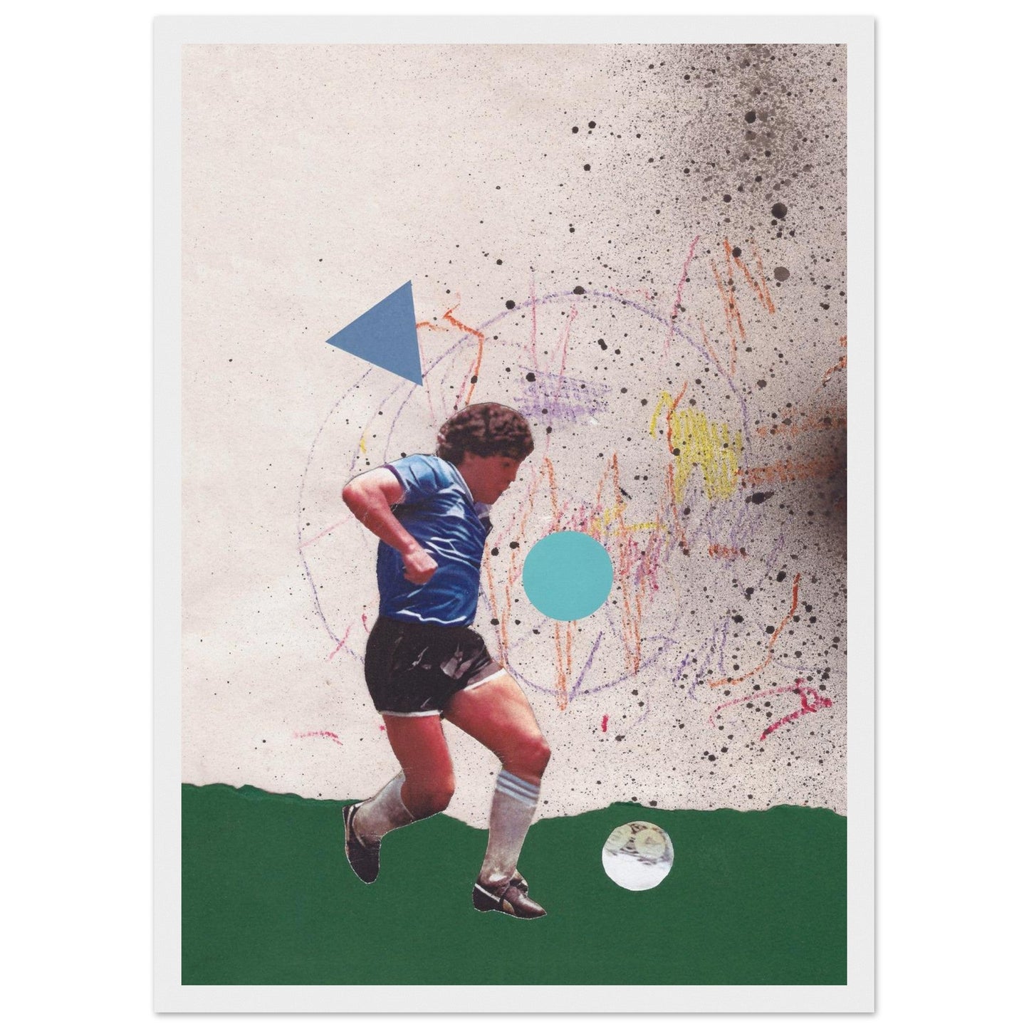 Ed Dickinson 'Football' - Premium Matte Paper Wooden Framed Poster