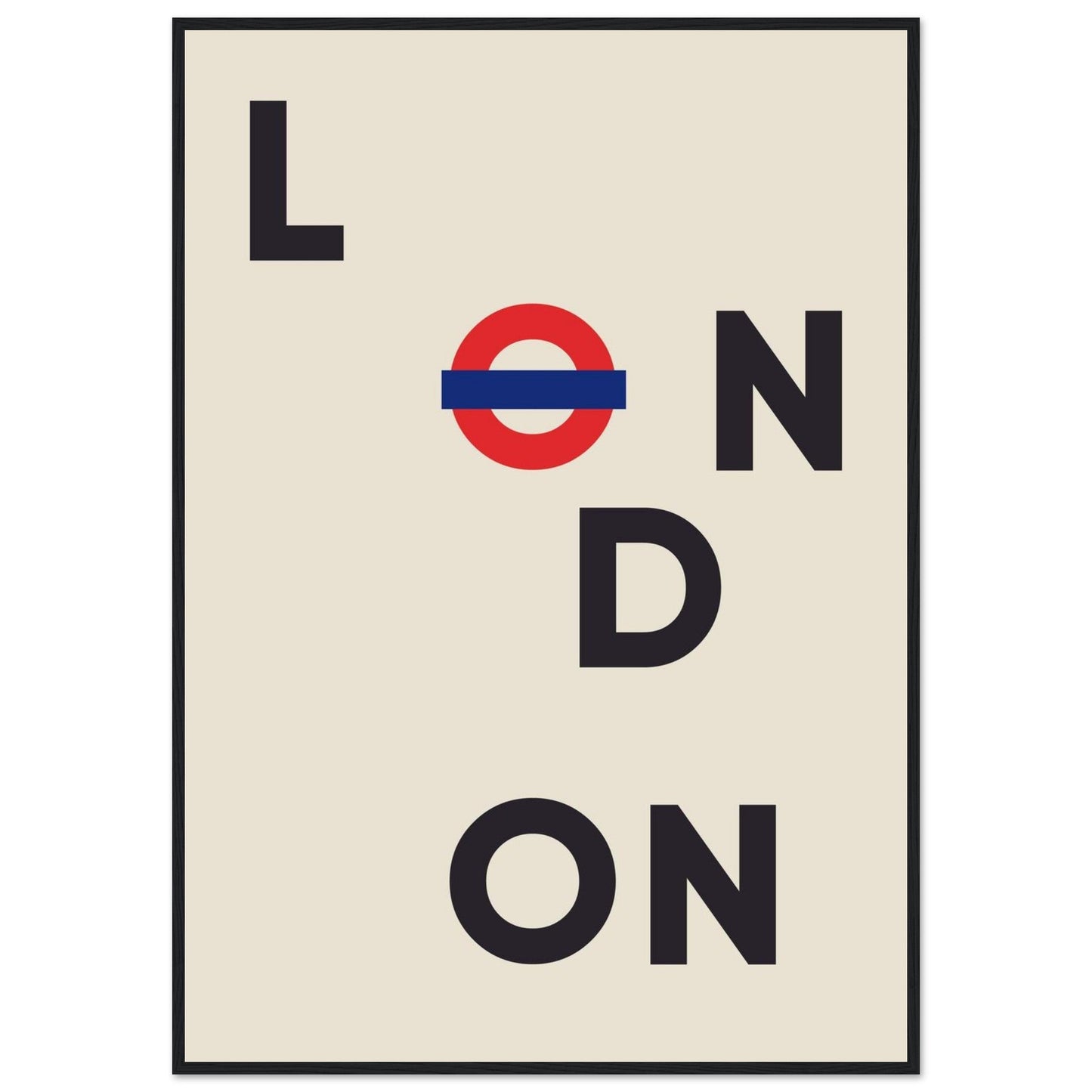 Cities/ Places 'London' - Premium Matte Paper Wooden Framed Poster