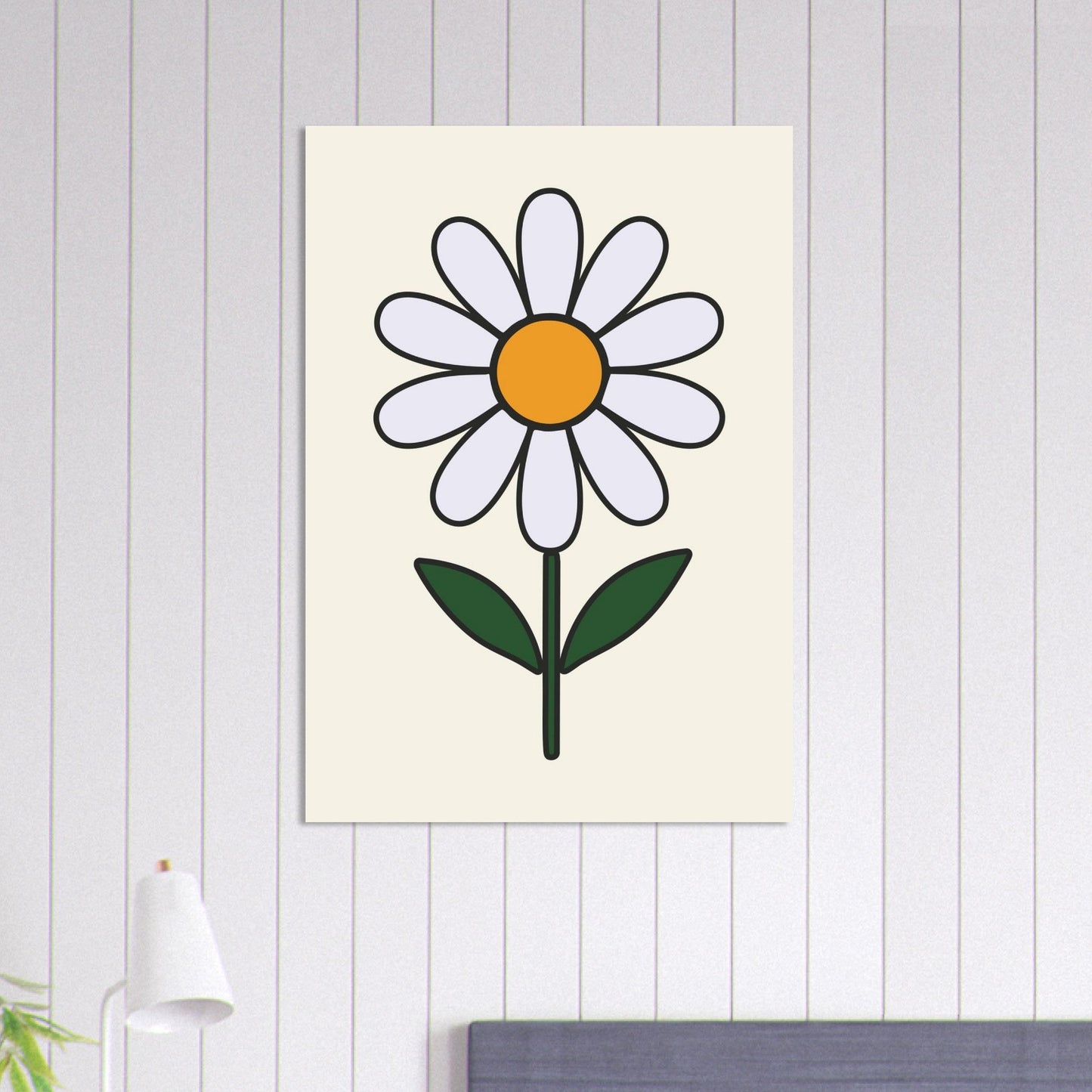 Daisy Flower - Premium Matte Paper Poster