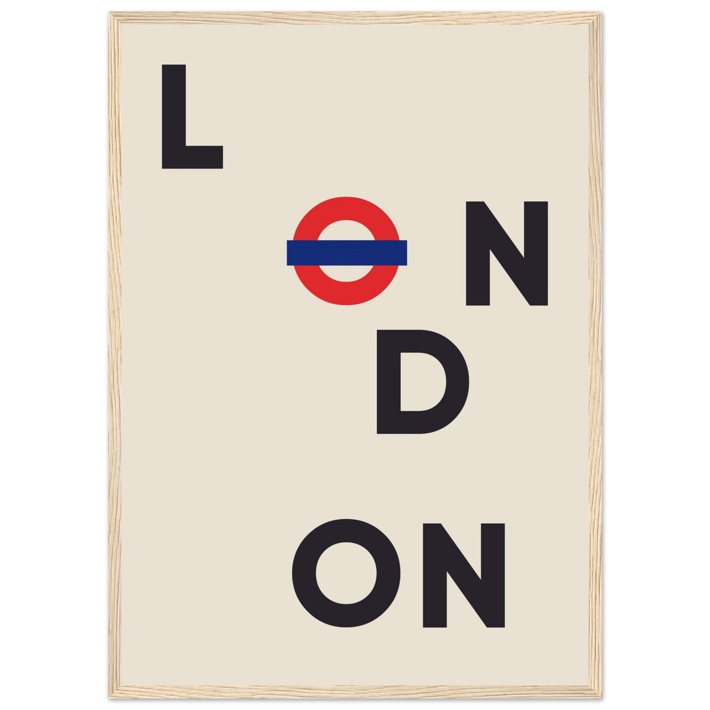 Cities/ Places 'London' - Premium Matte Paper Wooden Framed Poster