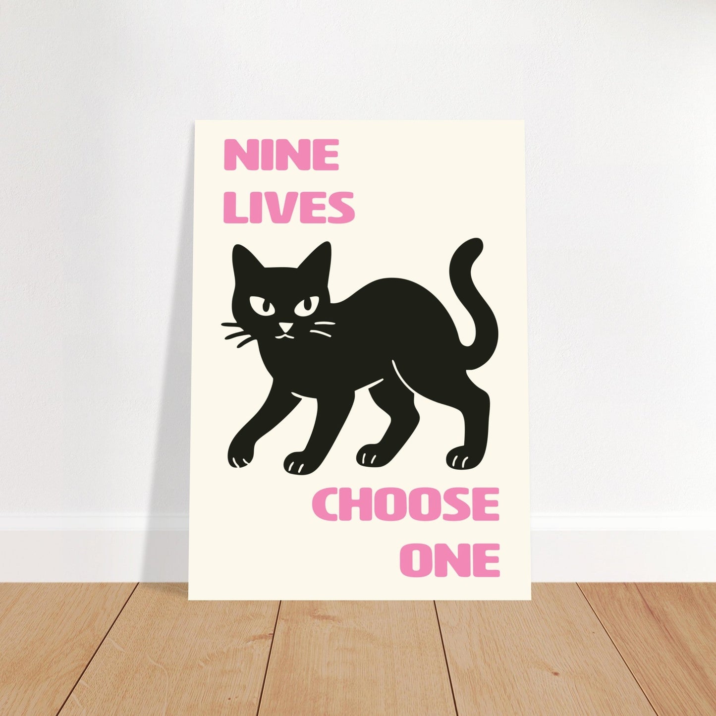 Animals 'Nine Lives' - Premium Matte Paper Poster