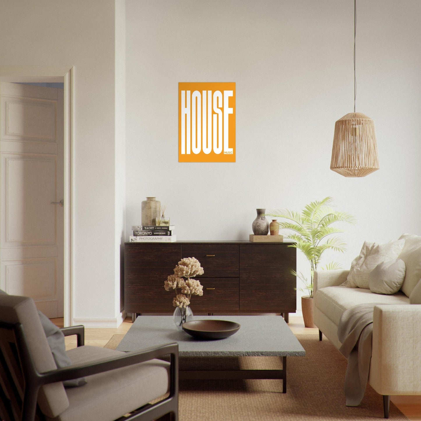 Music HOUSE - Premium Matte Paper Poster