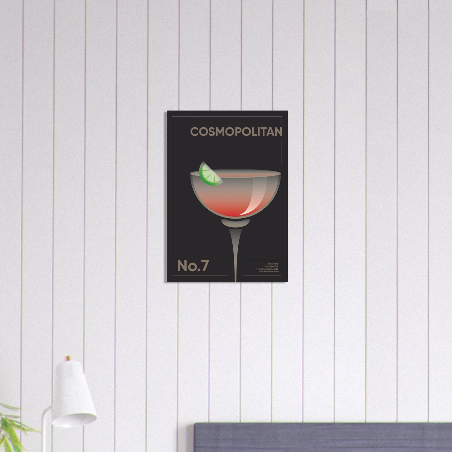 Cocktail 'Cosmopolitan' - Premium Matte Paper Poster