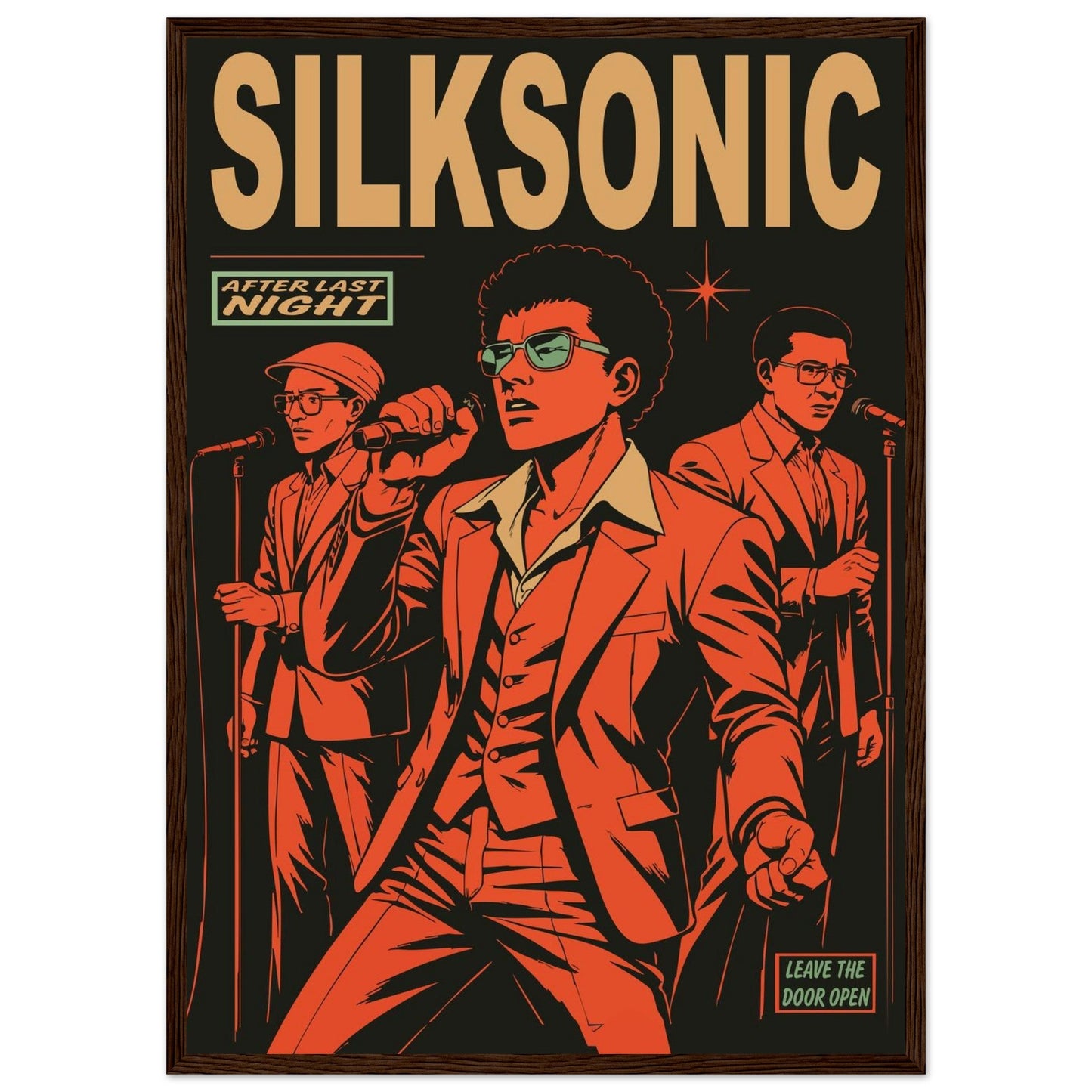 Silksonic Funk - Premium Matte Paper Wooden Framed Poster