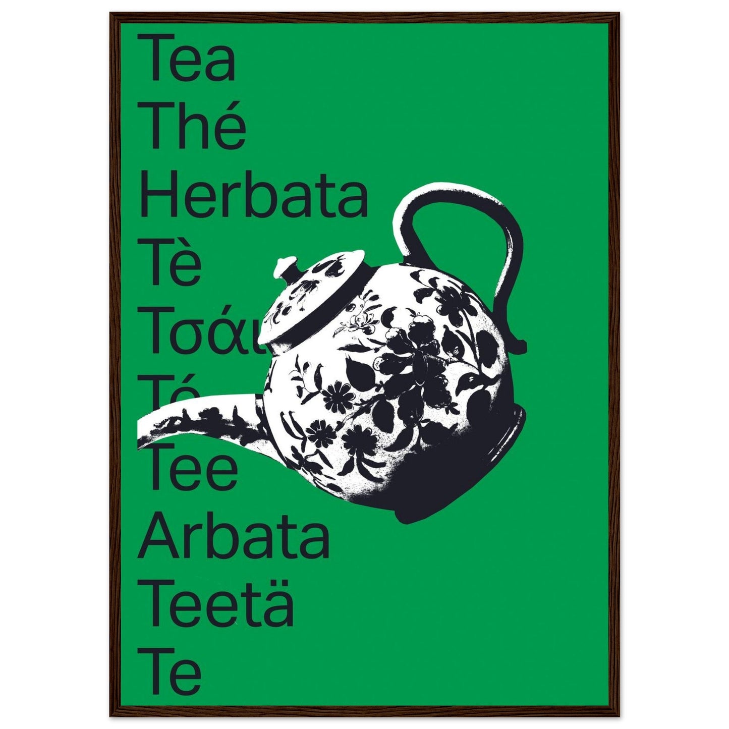 Ed Dickinson 'Tea' - Premium Matte Paper Wooden Framed Poster