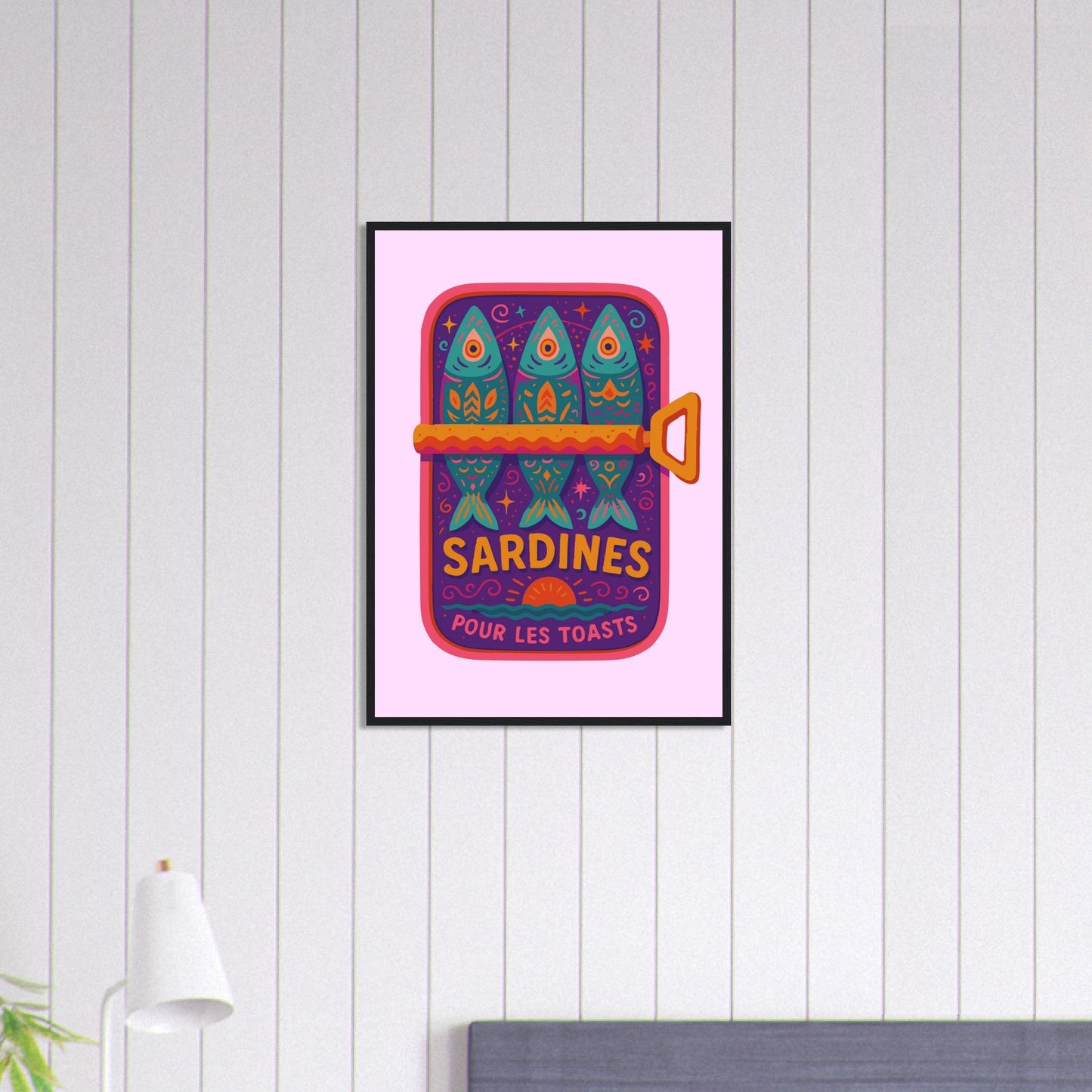 Food 'Sardines'  - Premium Matte Paper Wooden Framed Poster