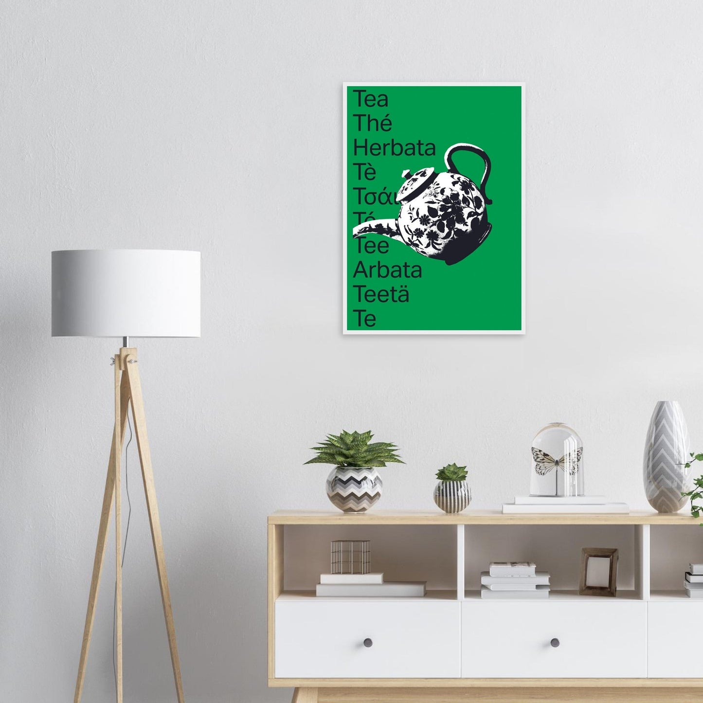 Ed Dickinson 'Tea' - Premium Matte Paper Wooden Framed Poster